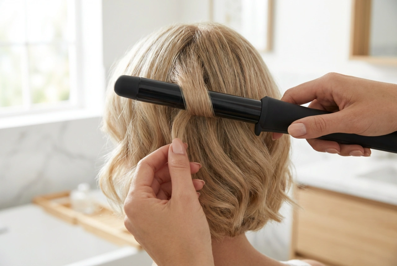 Arricciacapelli per capelli corti: diametro, direzione del ricciolo e styling sulla nuca