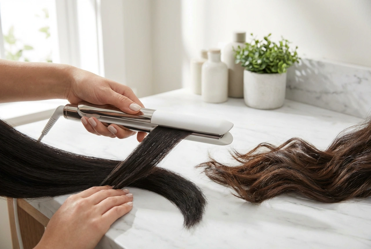 Piastra arricciacapelli 2 in 1: uno styling, due effetti passo dopo passo
