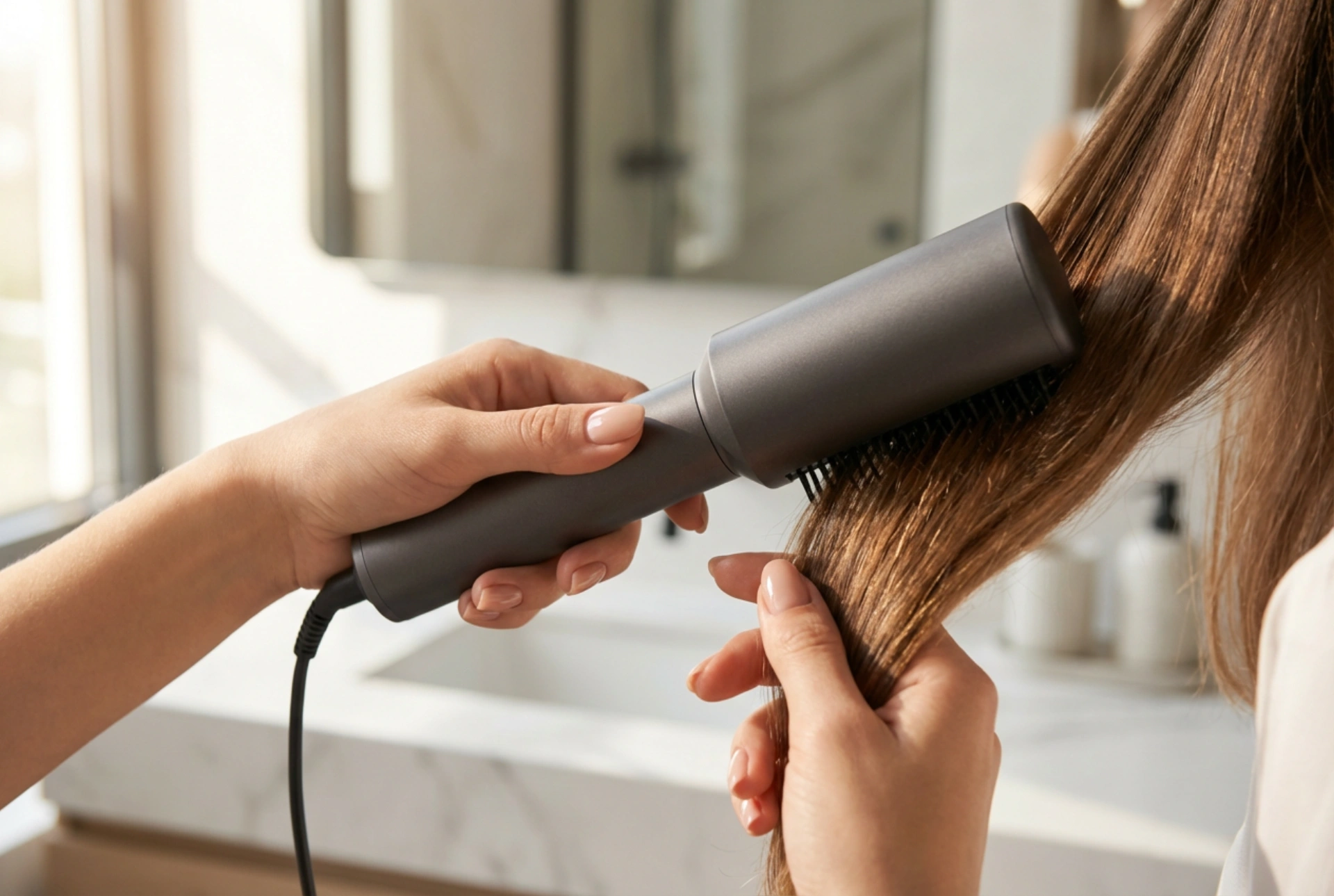 Spazzola asciugacapelli: come modellare i capelli durante l'asciugatura, passo dopo passo