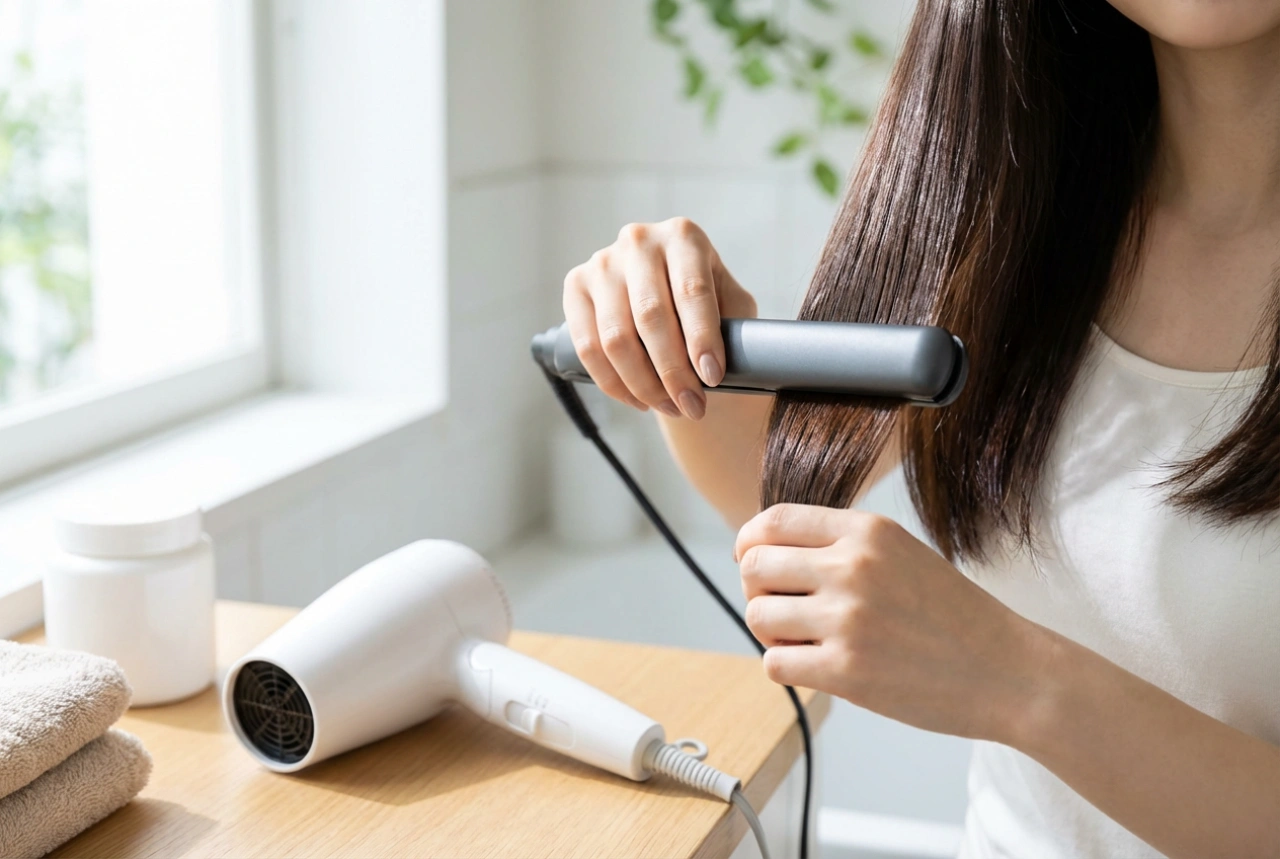 Asciugacapelli e piastra in combinazione: la routine di styling per capelli sani e lucenti