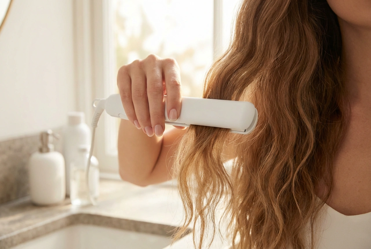 Mini piastra frisé: onde veloci e volume passo dopo passo