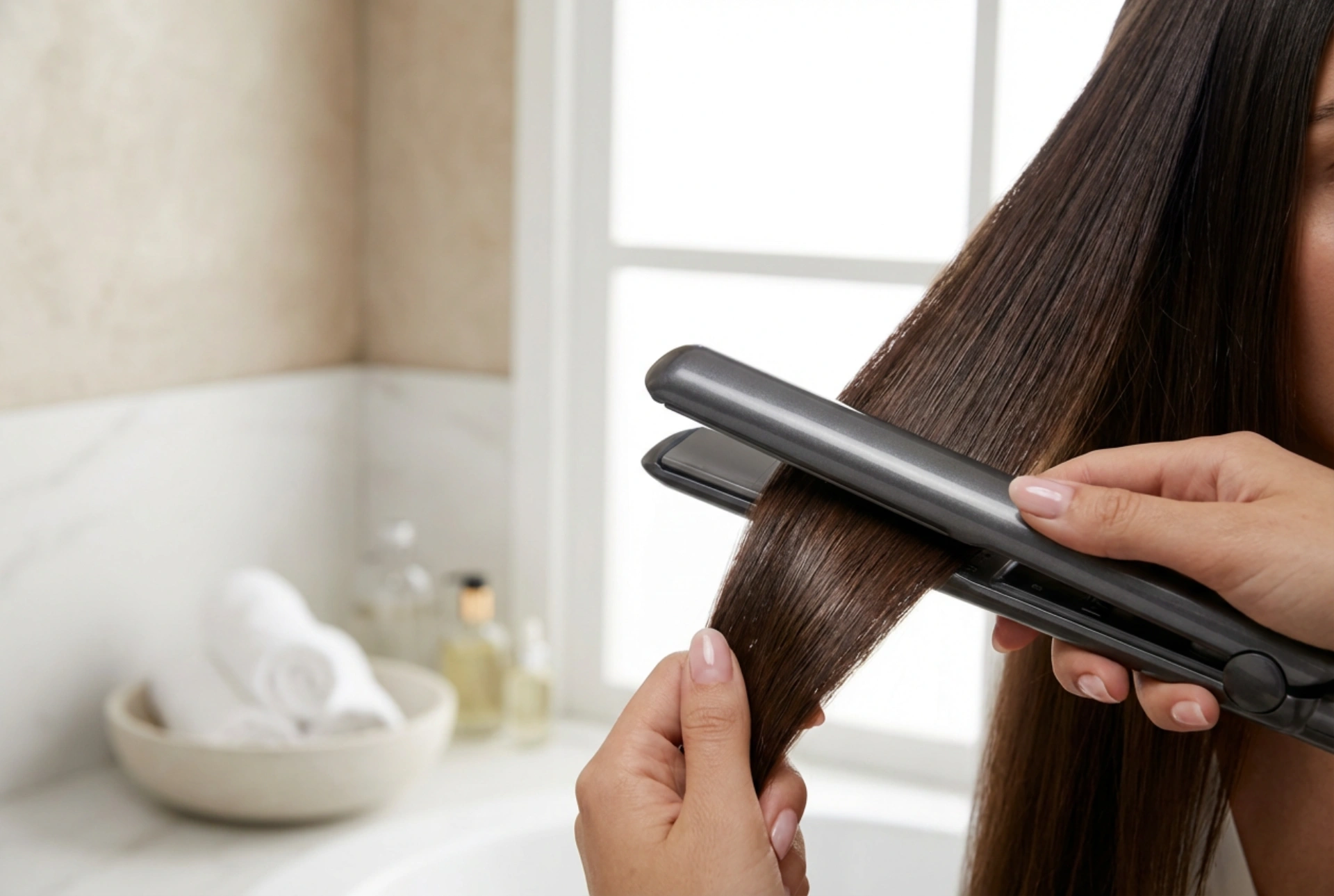 Piastra in titanio con ionizzazione: capelli lisci e risultati duraturi a casa