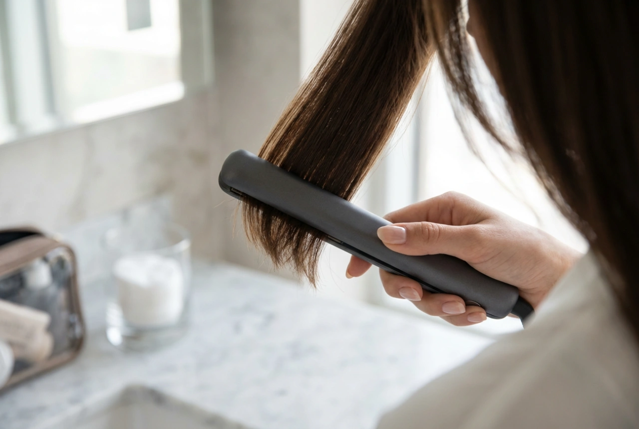 Mini piastra per capelli: dettagli, frangia e styling in viaggio