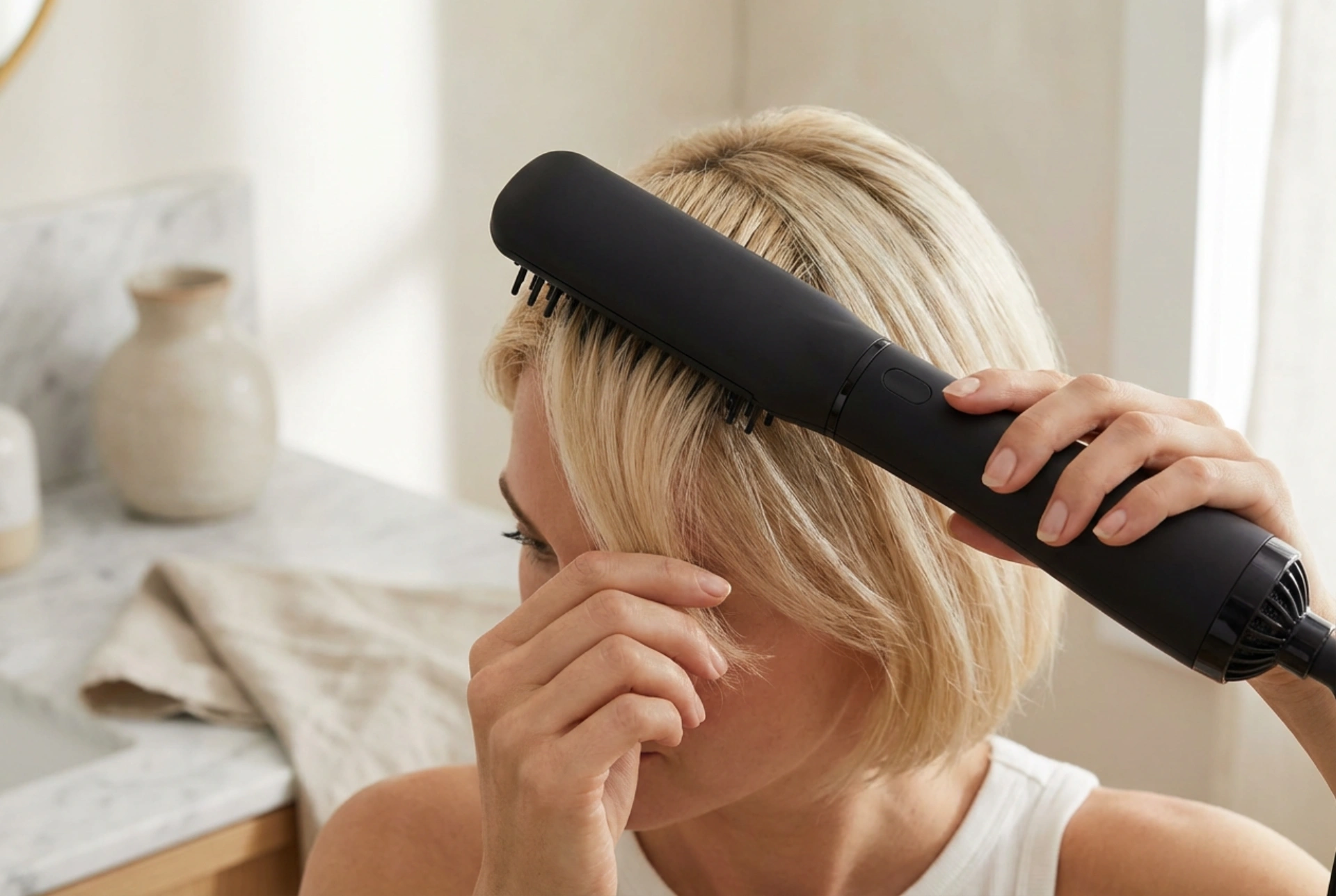 Spazzola asciugacapelli per capelli corti: volume alla radice e styling rapido