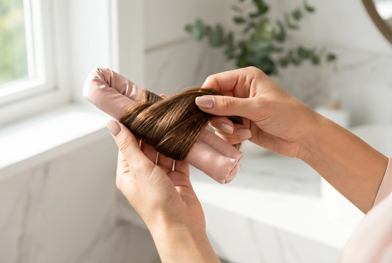 Rullo per capelli in raso: come applicarlo e fissare i ricci