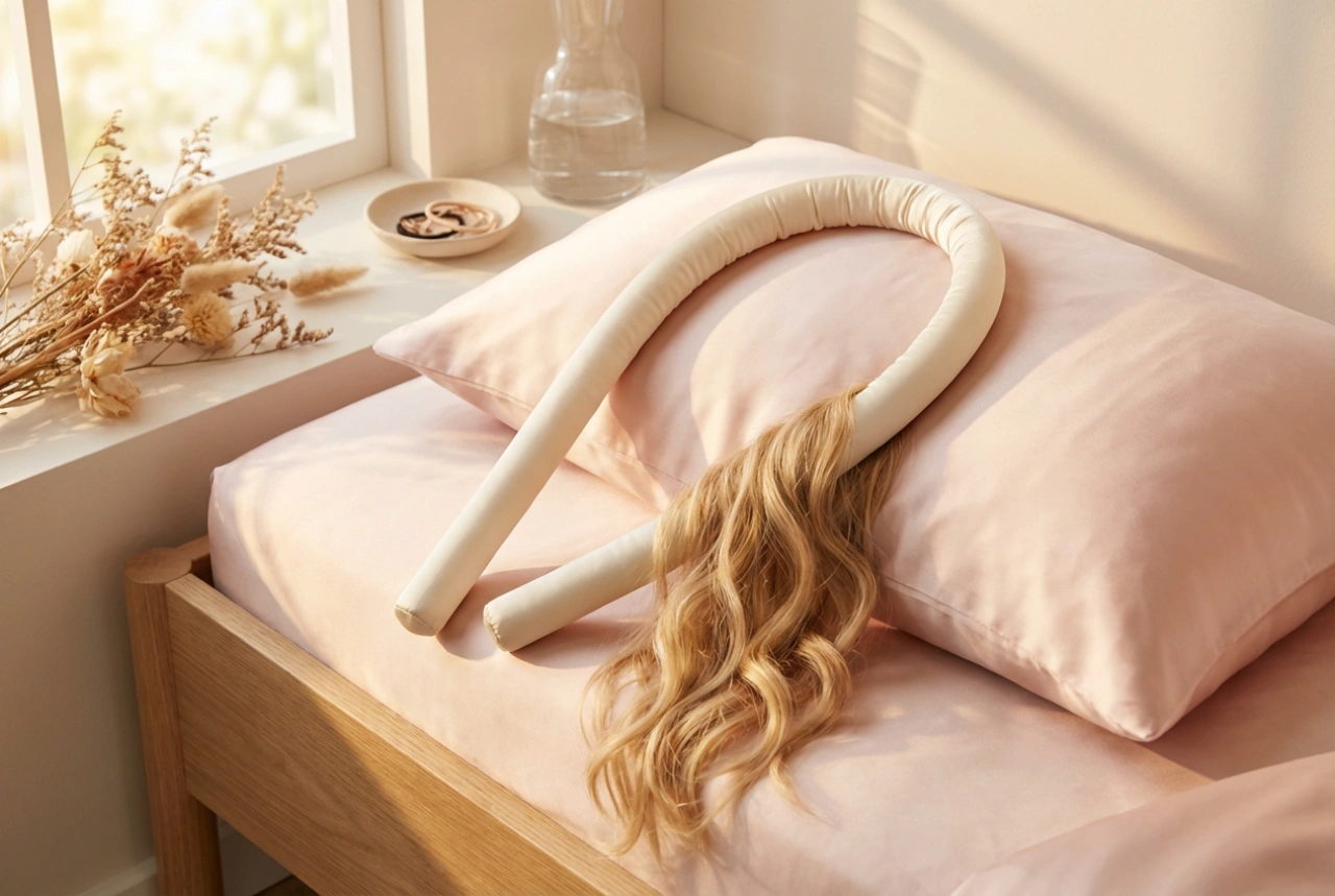 Bigodino per arricciare i capelli di notte: styling comodo senza calore
