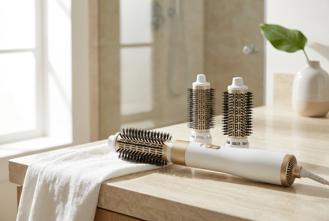 Spazzole ad aria per capelli corti: scelta delle punte e tecnica