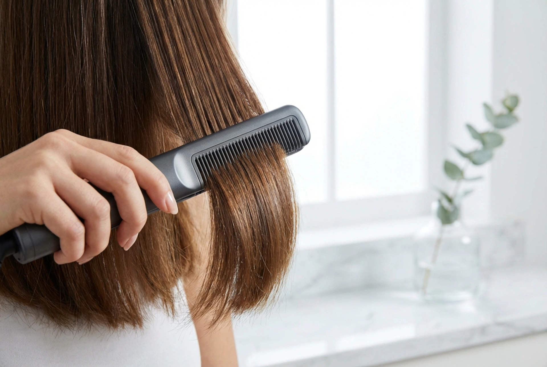 Piastre per capelli con pettine: districamento, pressione e velocità di passata