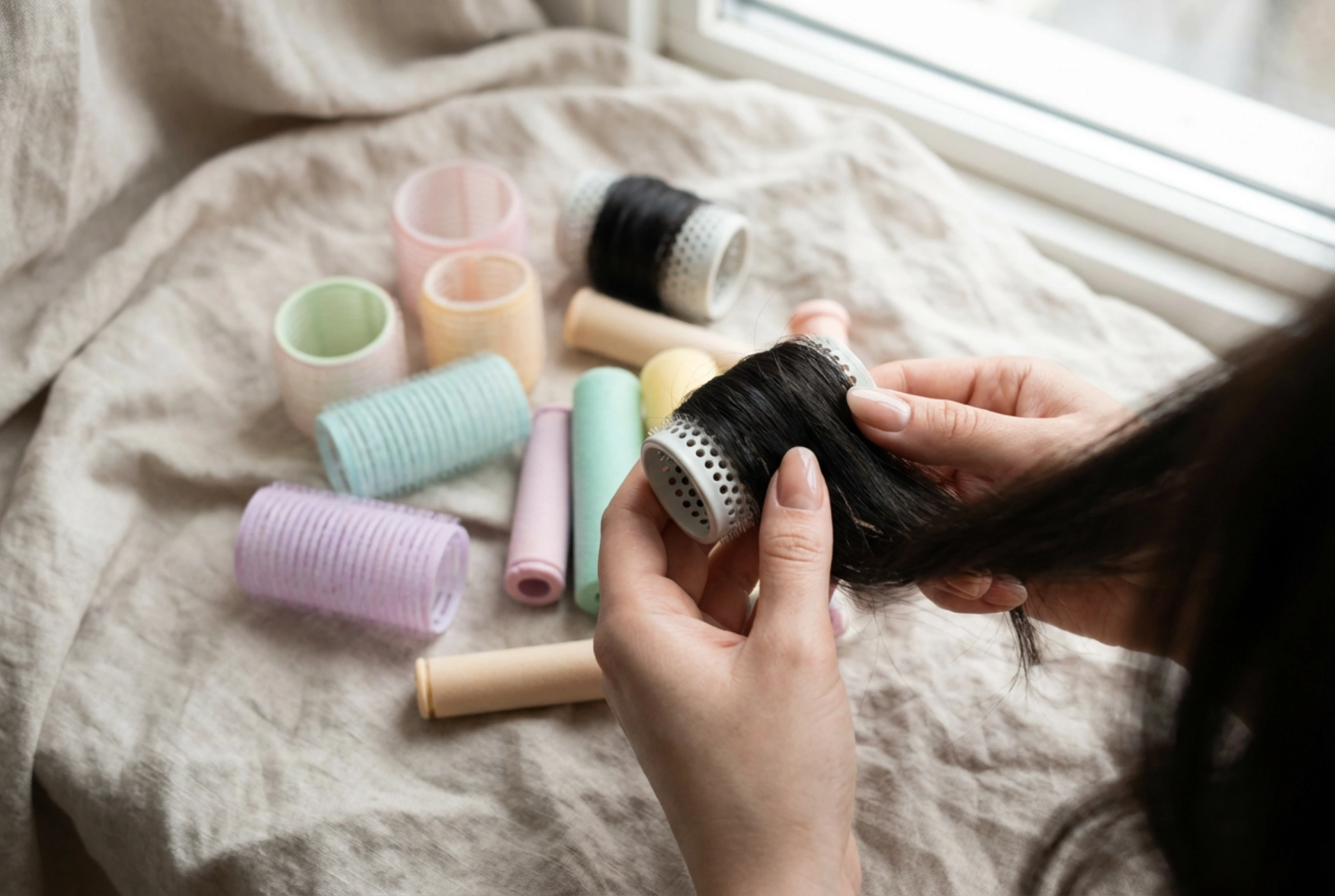 Bigodini per capelli: tipi, diametri e posizionamento delle ciocche step by step