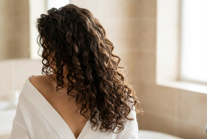 Ricci su capelli lunghi: boccoli elastici e senza effetto crespo
