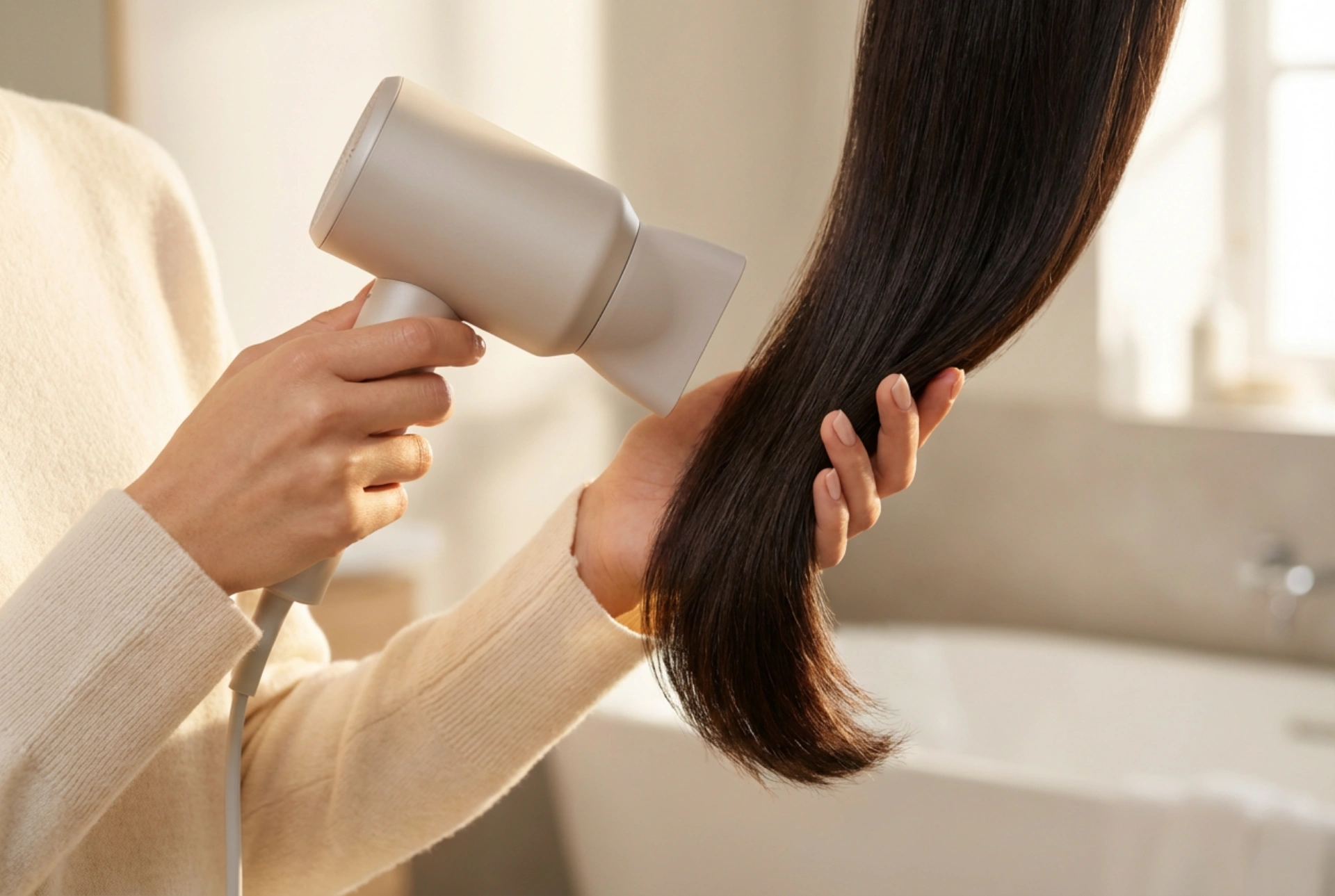Asciugacapelli piccolo ma potente: asciugatura efficace senza surriscaldare i capelli