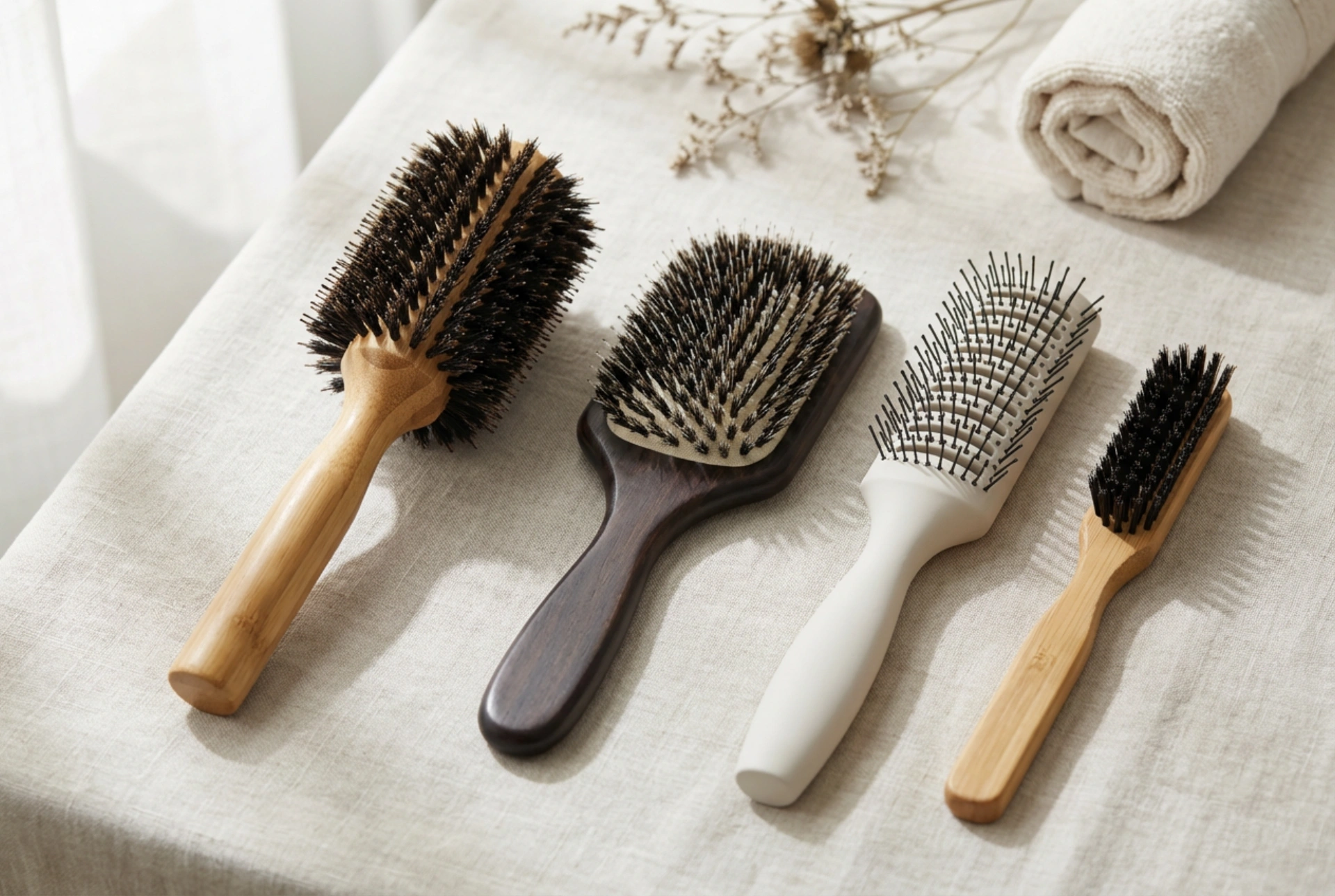 Spazzole professionali per capelli: come scegliere forma, diametro e setole per lo styling