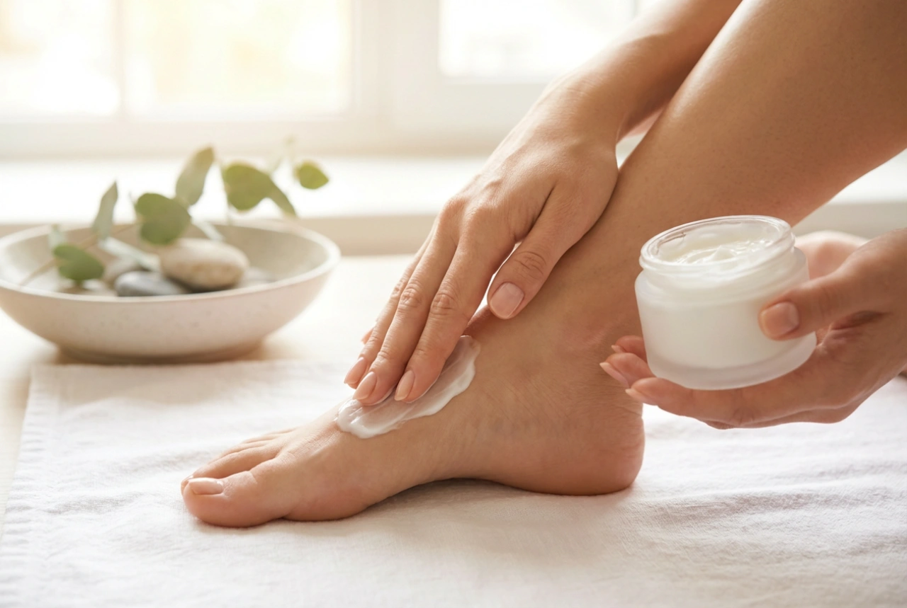 Crema per i piedi: applicazione quotidiana, massaggio e rituali di cura