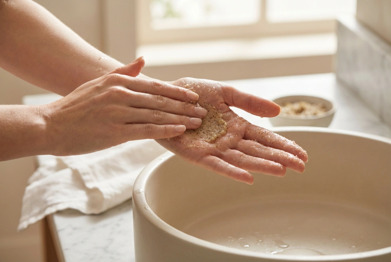 Scrub mani veloce: ingredienti naturali e tecniche di massaggio