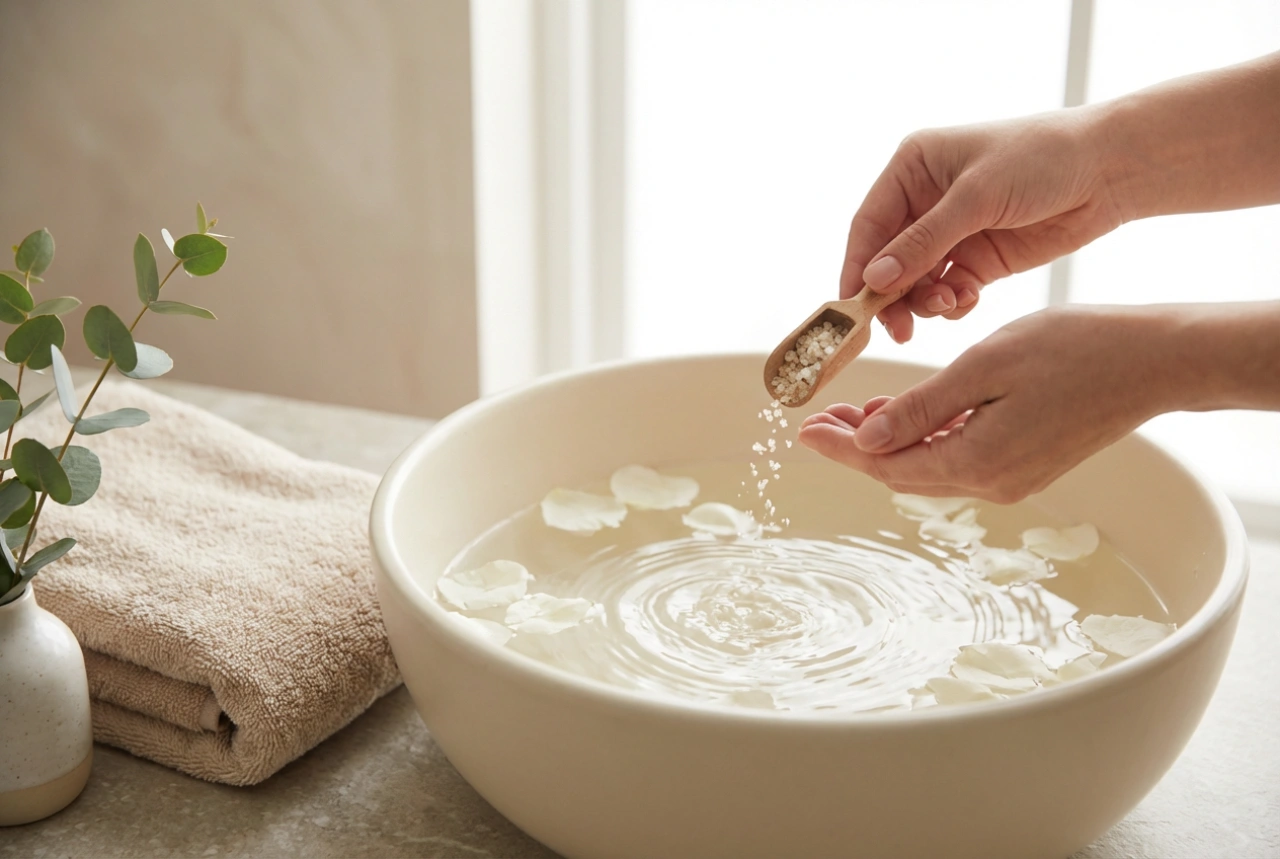 Sali per piedi nel trattamento fatto in casa: come preparare un bagno lenitivo