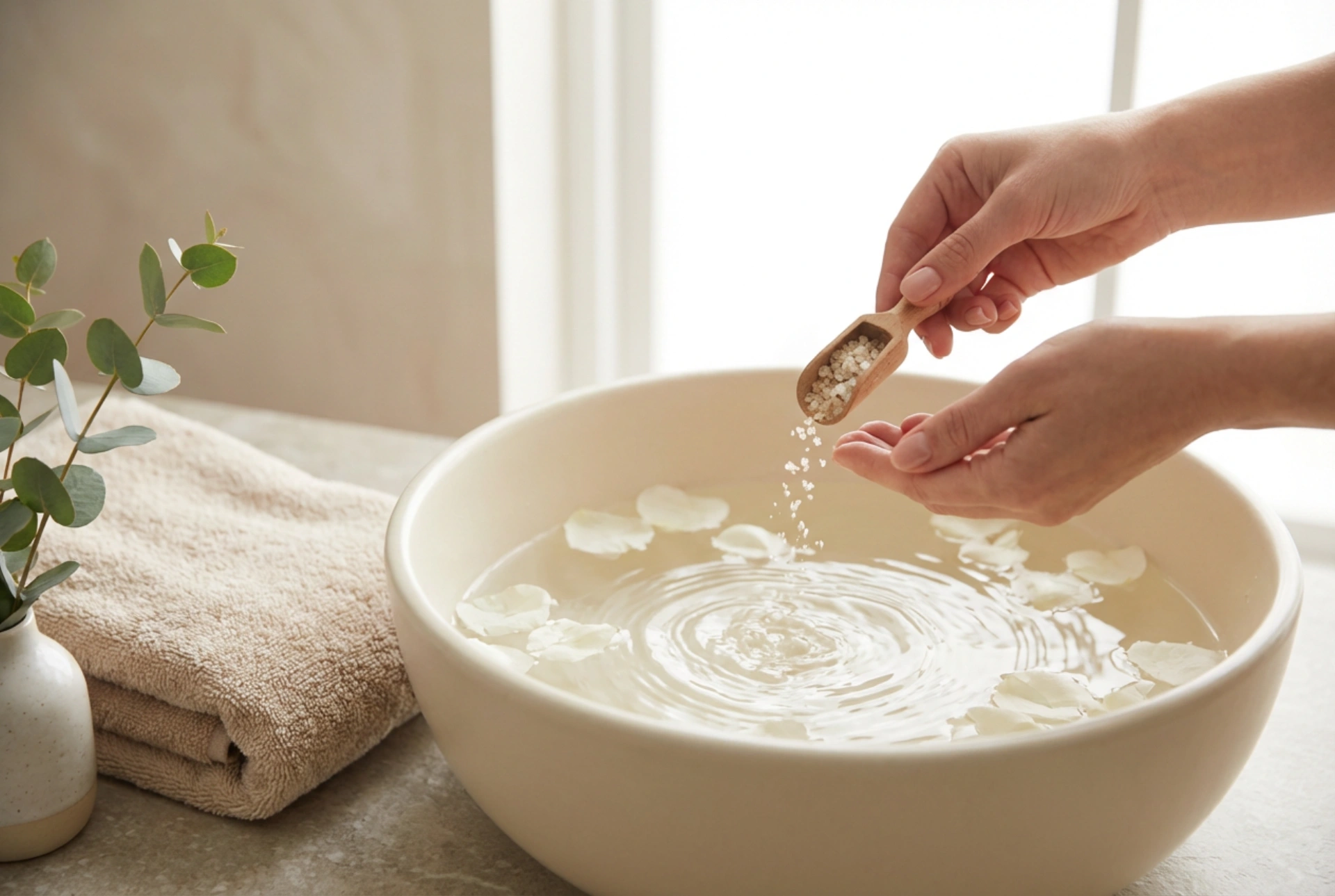 Sali per piedi nel trattamento fatto in casa: come preparare un bagno lenitivo