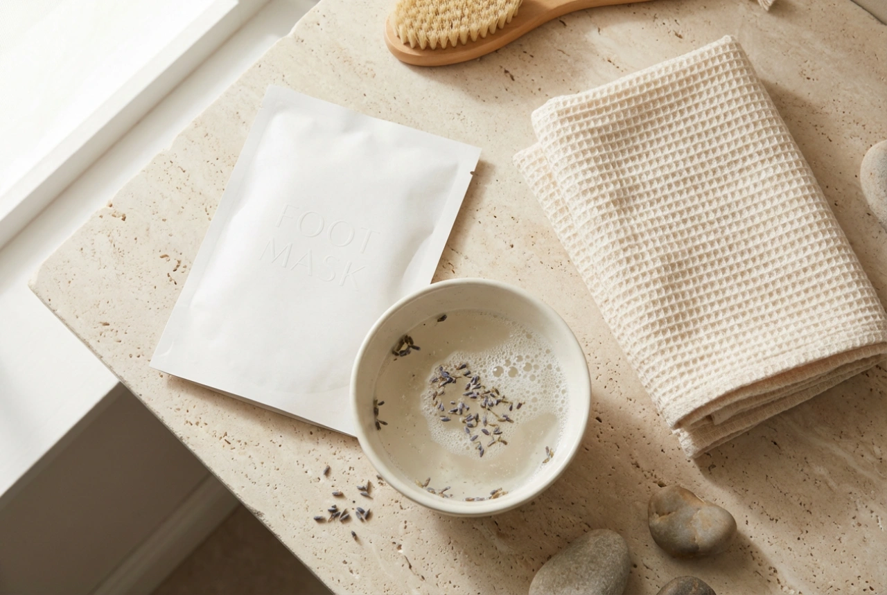 Maschera esfoliante per i piedi: preparazione, applicazione e cura successiva