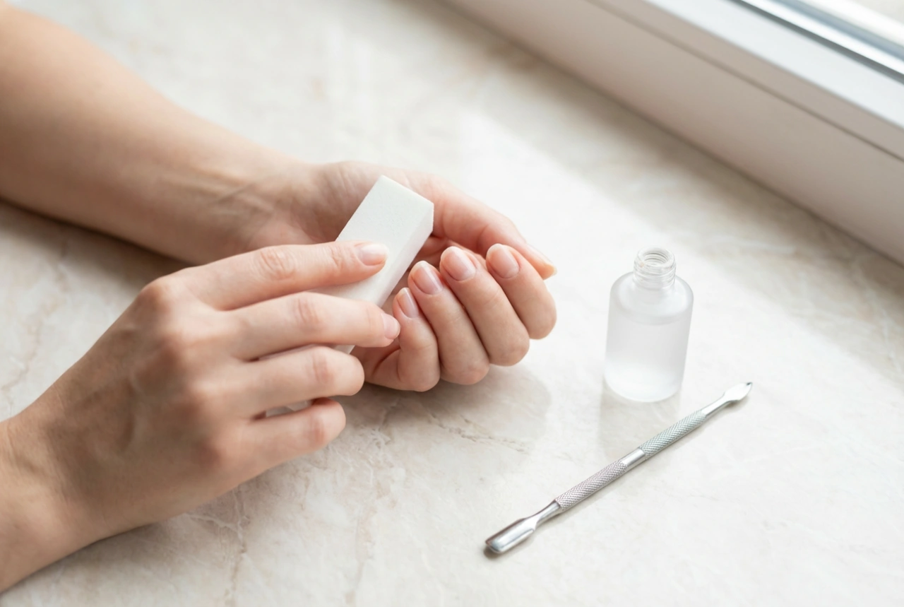 Manicure semipermanente da zero: preparazione della lamina e applicazione