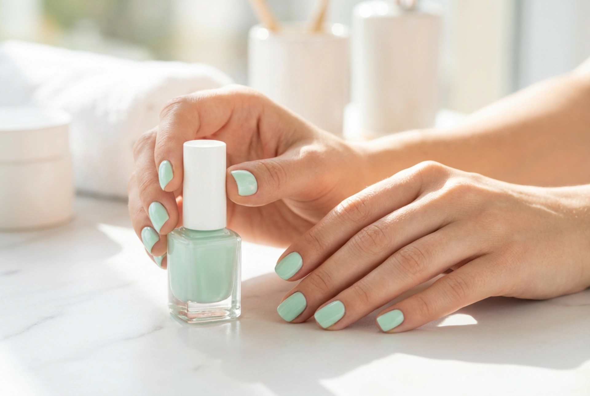 Unghie color menta per tutti i giorni e per l'estate: come scegliere la tonalità e realizzarle