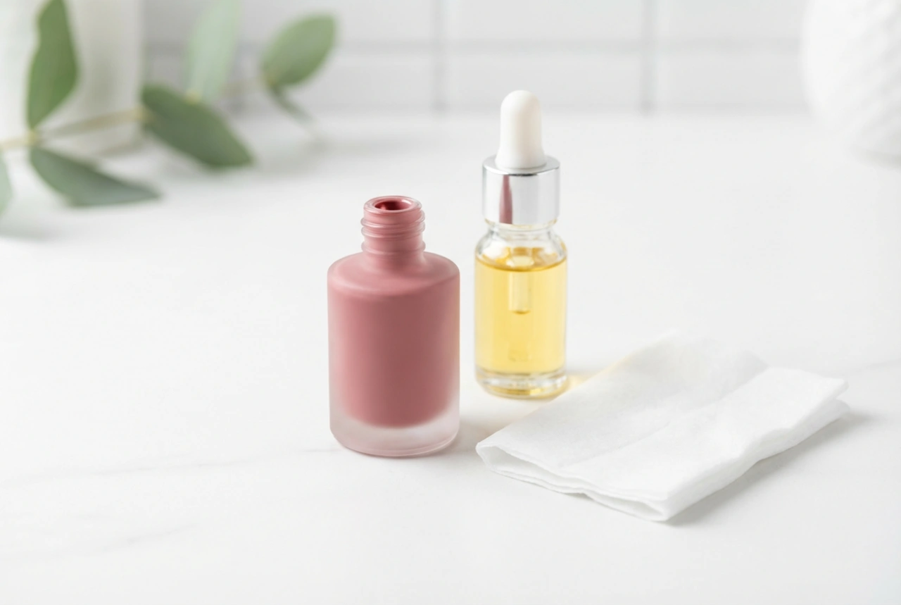 Smalto semipermanente opaco senza macchie: top coat mat, sgrassatura e cura delle unghie
