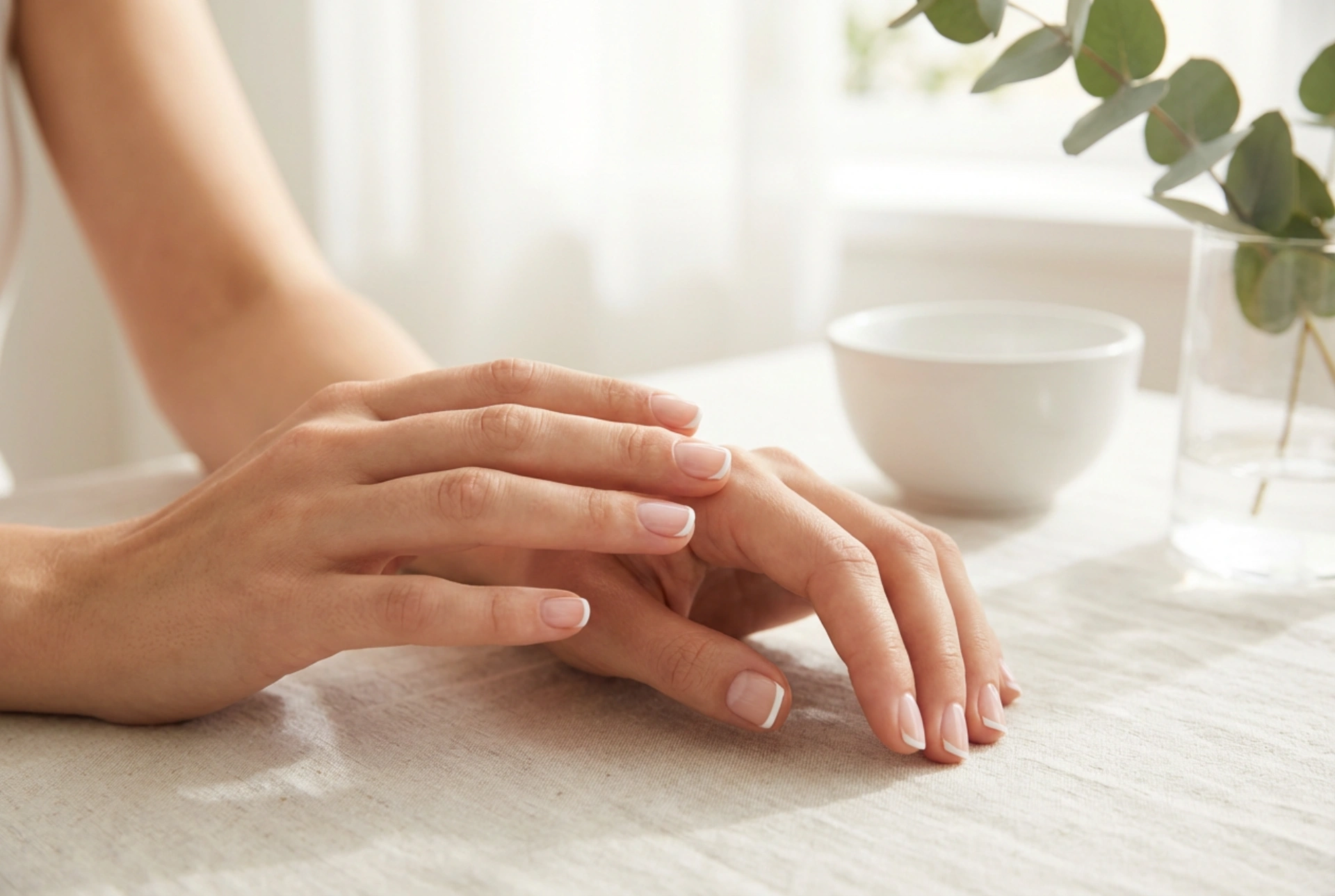 French Manicure su Unghie Corte: Come Allungarle Otticamente con una Linea Sottile