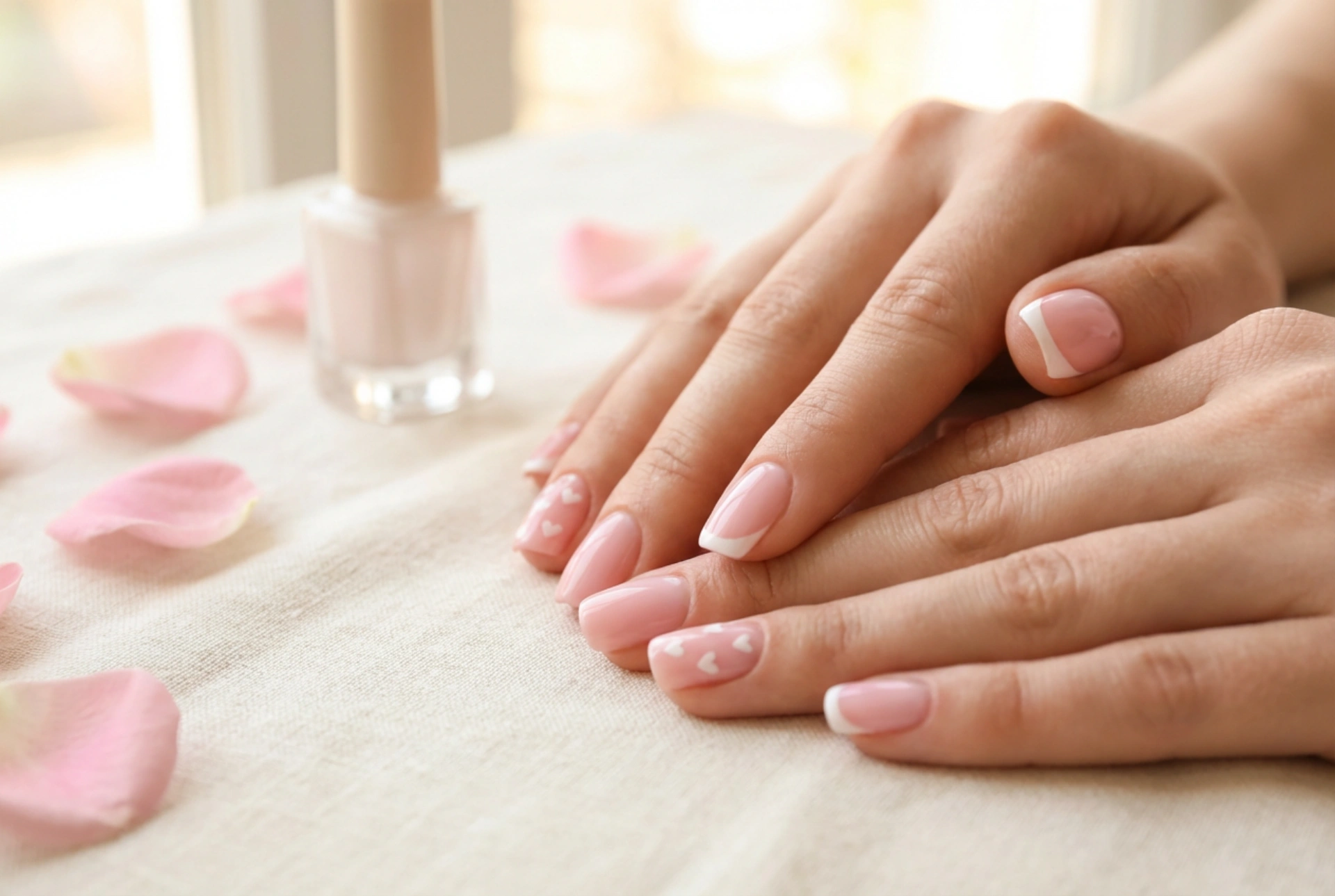 Manicure di San Valentino a casa: cuoricini, french e decorazioni semplici