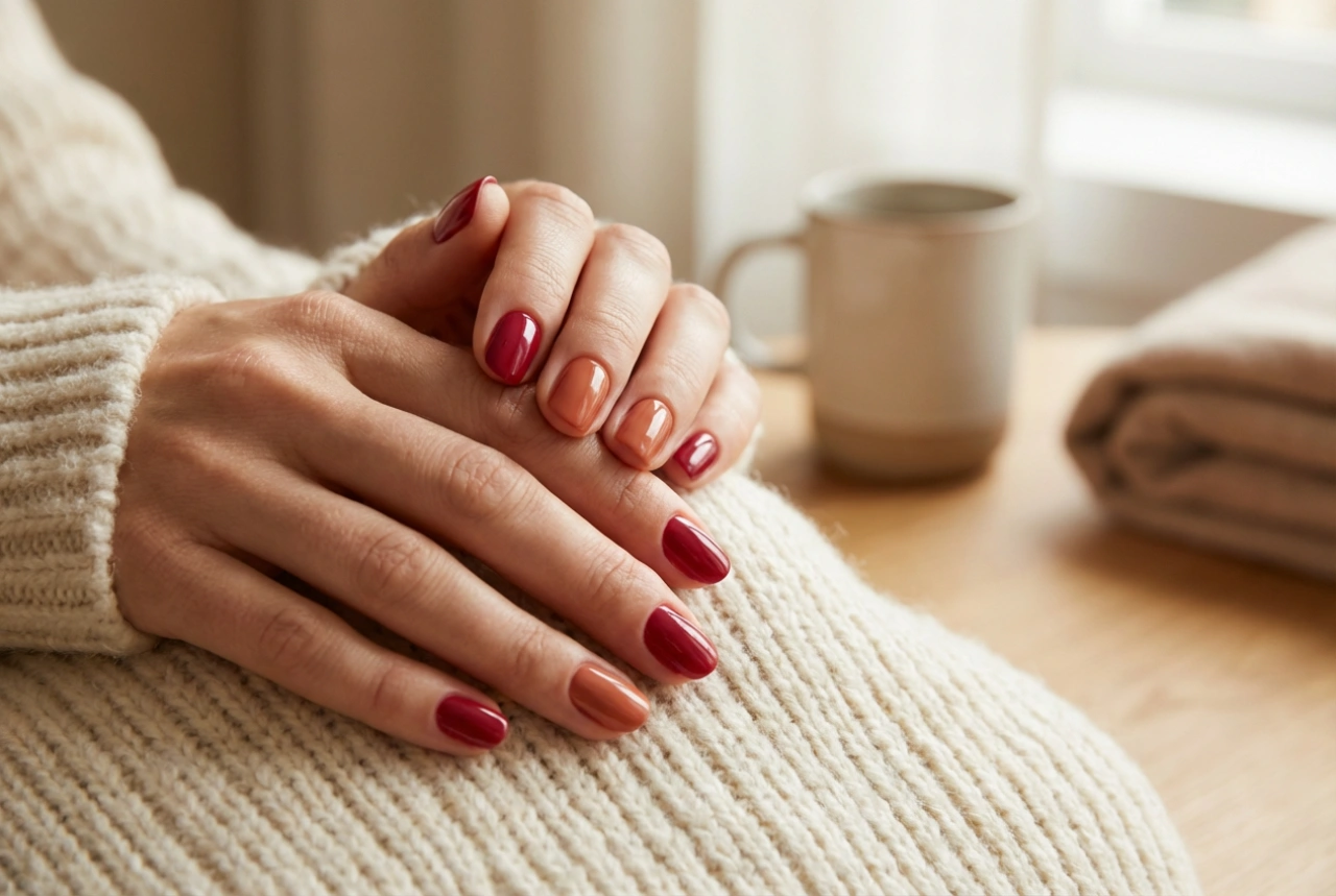 Stile per le giornate fredde: manicure semipermanente autunnale senza complicazioni