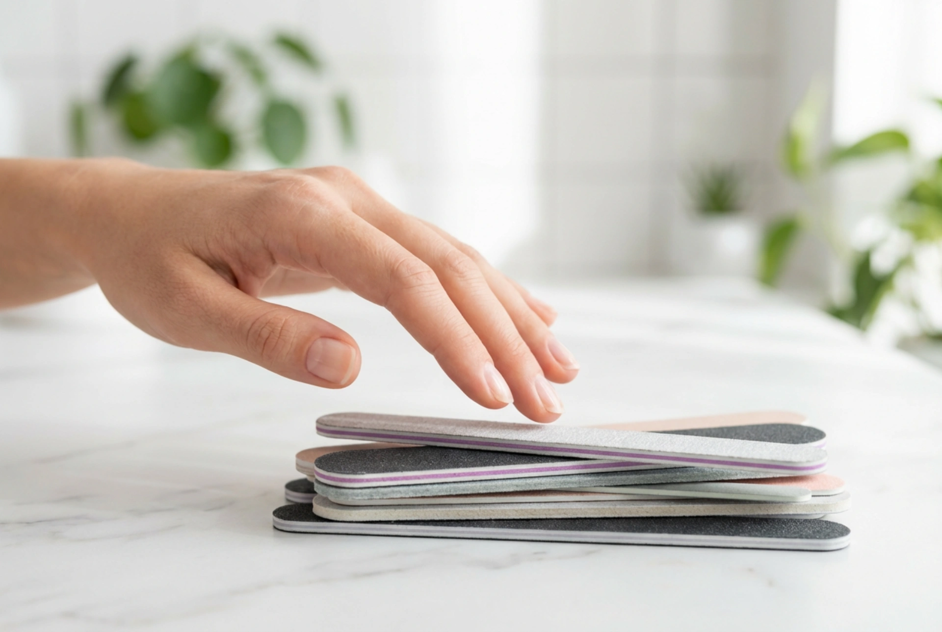 Lime per unghie monouso nella manicure: scelta della grana e uso igienico
