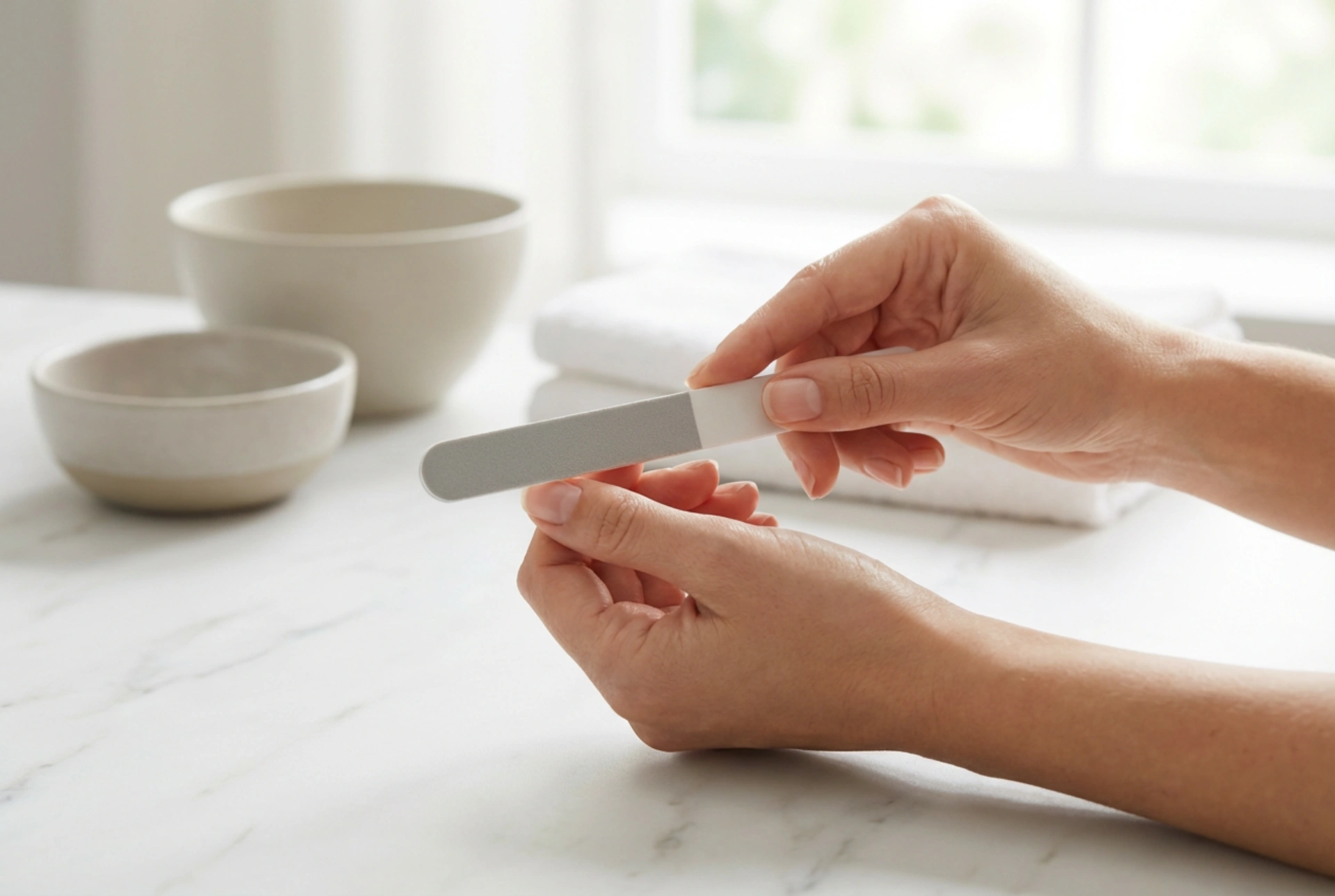 Lima per unghie 180/240: opacizzare e levigare passo dopo passo