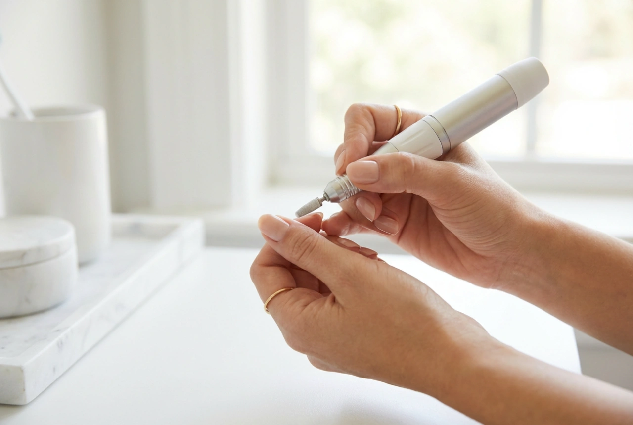Trattamento delle cuticole con la fresa: movimenti, punte e controllo della pressione