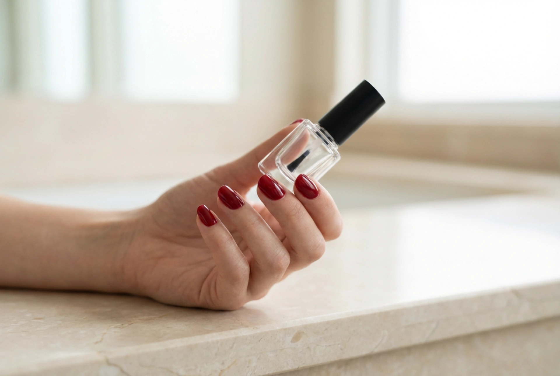 Unghie rosse senza errori: preparazione, applicazione e fissaggio