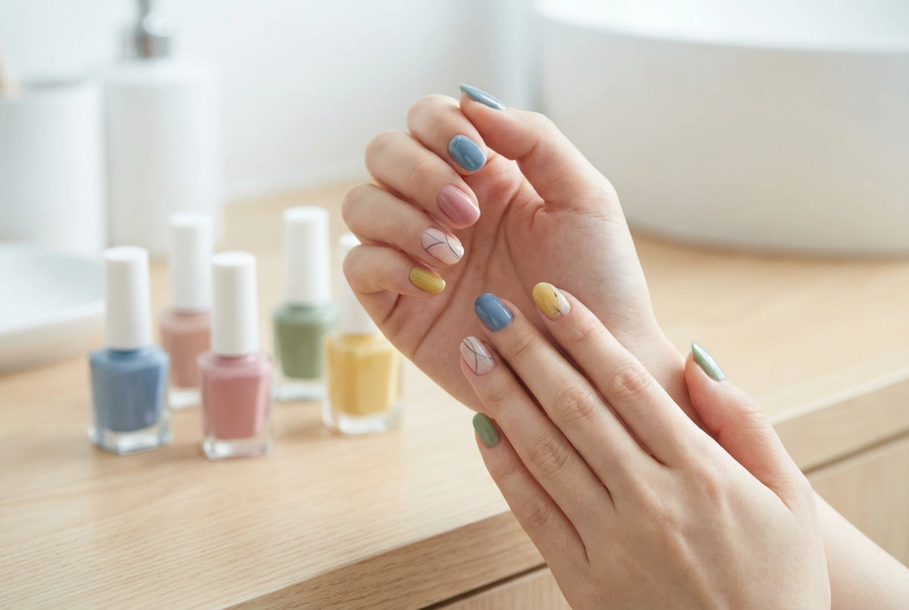 Unghie colorate a casa: abbinamento di colori, composizioni e finiture
