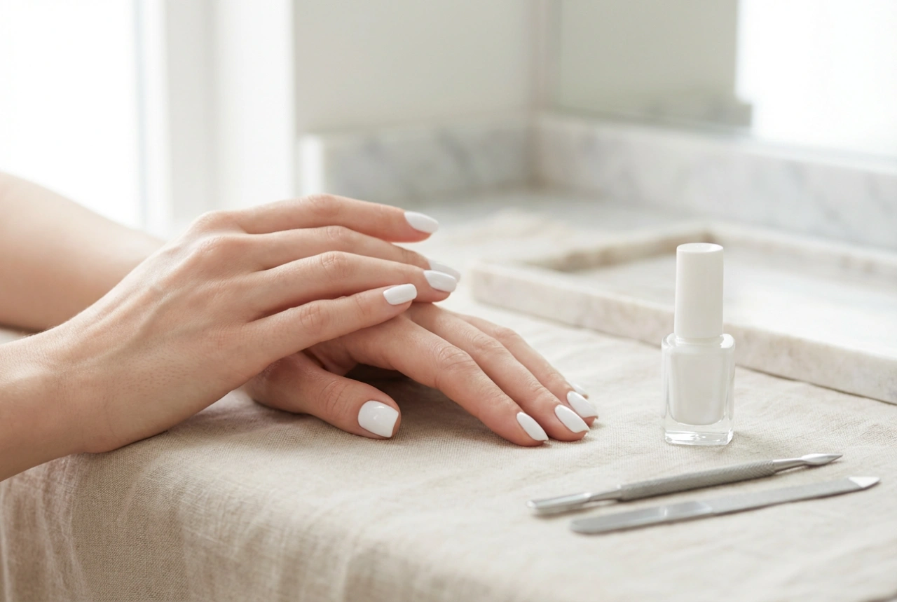Unghie bianche: come applicare lo smalto, curarle e decorarle