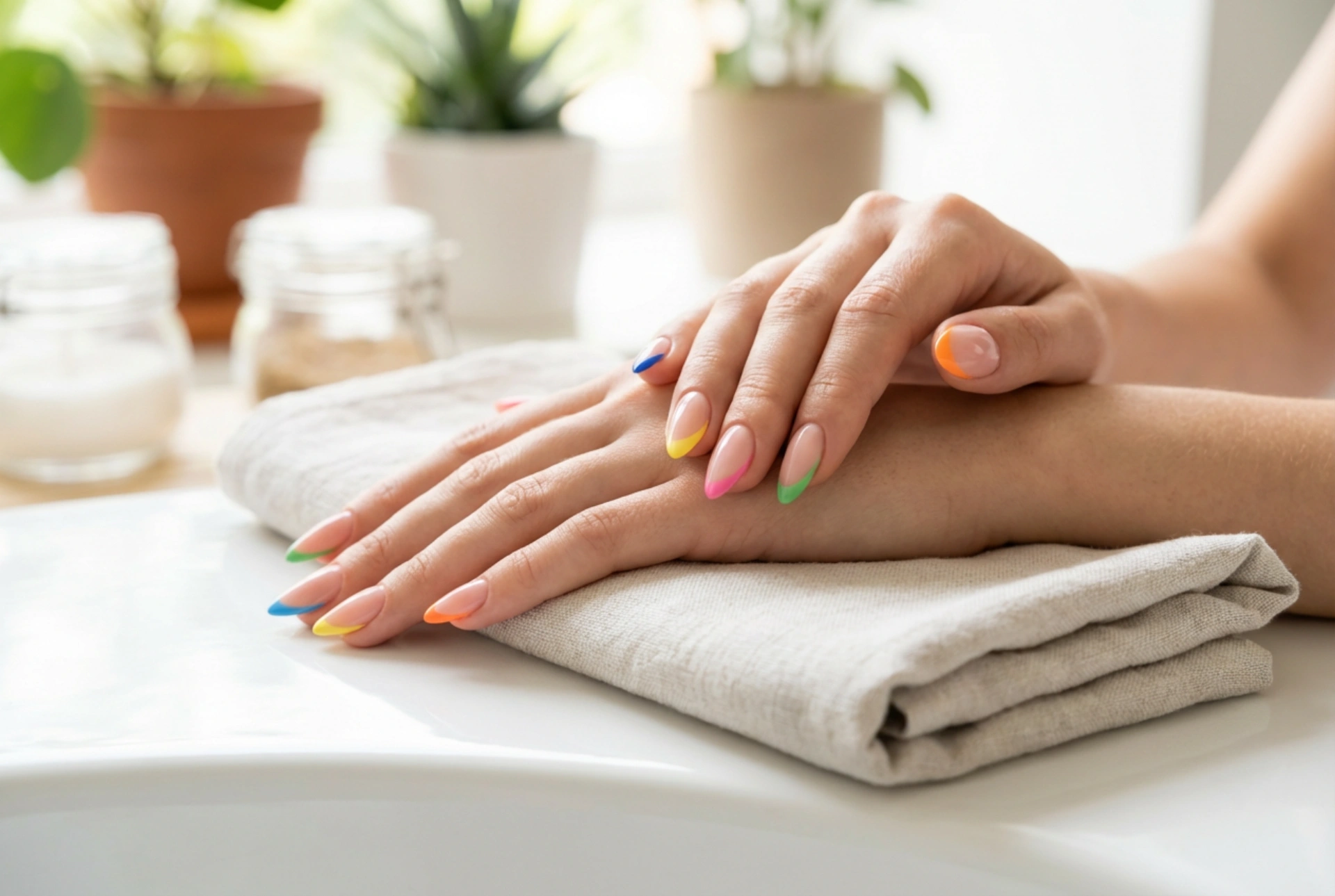 French Manicure Colorata Passo Dopo Passo: Punte Precise Senza Striature