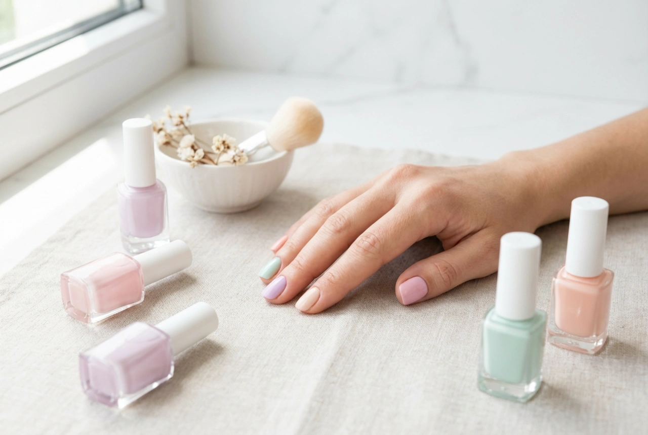 Manicure pastello: come abbinare i colori, coprire le striature e scegliere il top coat