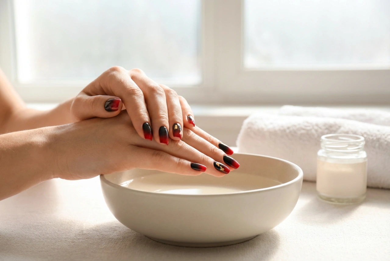 Unghie nere e rosse: un duo elegante, sfumature e decorazioni