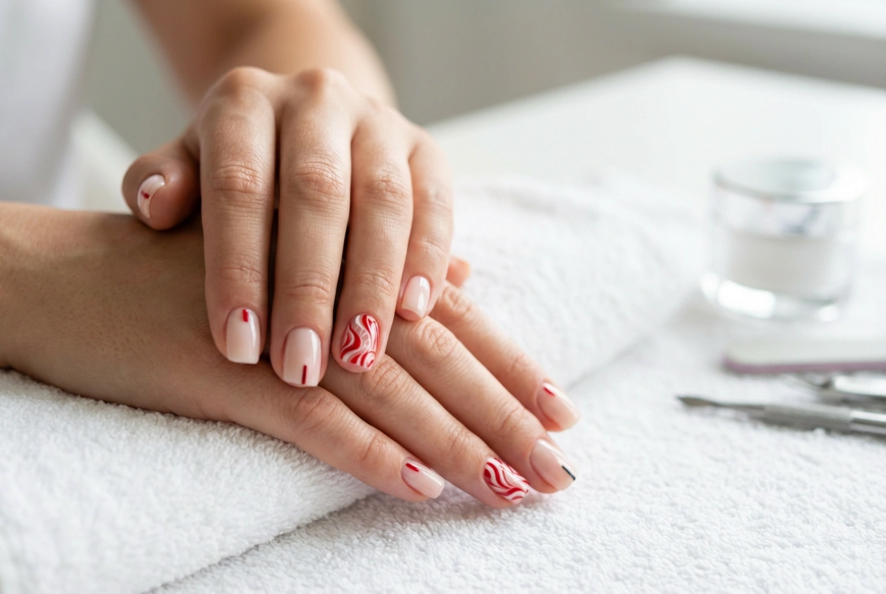 Unghie rosse e bianche: contrasti, decorazioni e tecniche di applicazione rapida