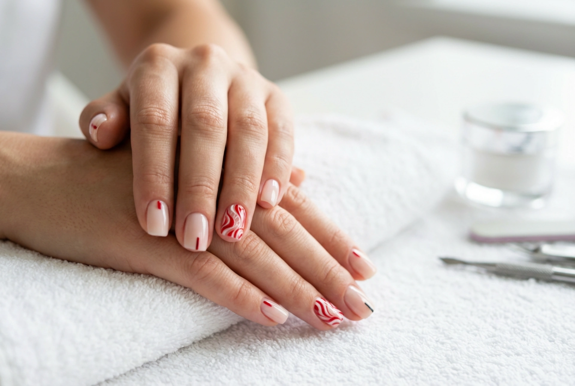 Unghie rosse e bianche: contrasti, decorazioni e tecniche di applicazione rapida