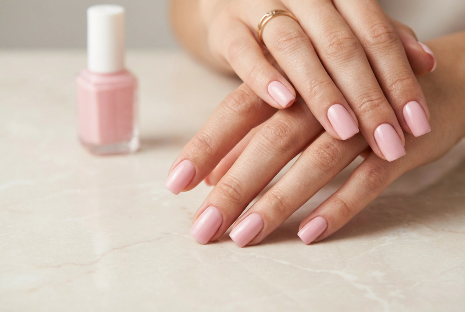 Unghie quadrate rosa: una manicure delicata passo dopo passo