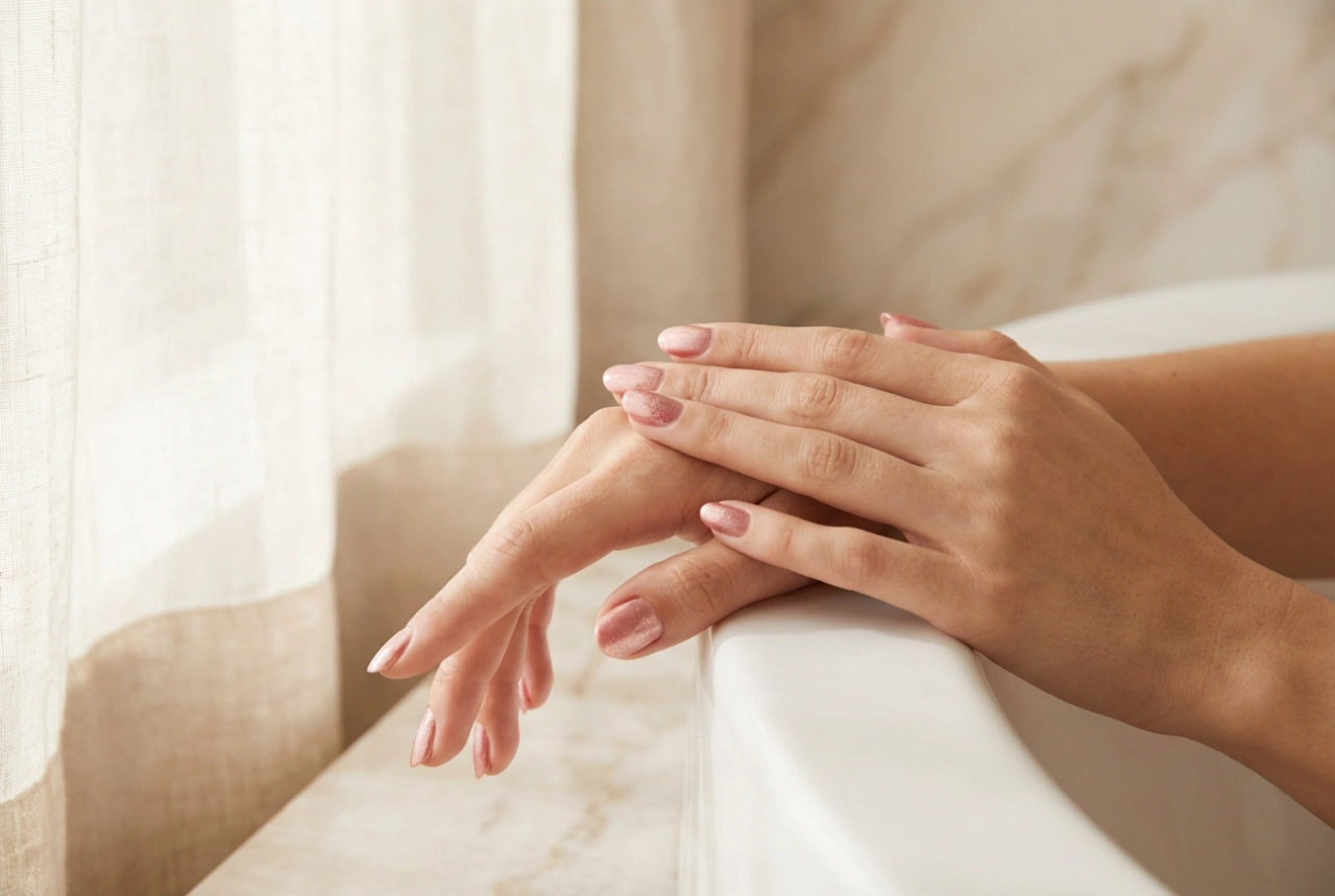 Unghie oro rosa: accenti delicati ed effetto duraturo