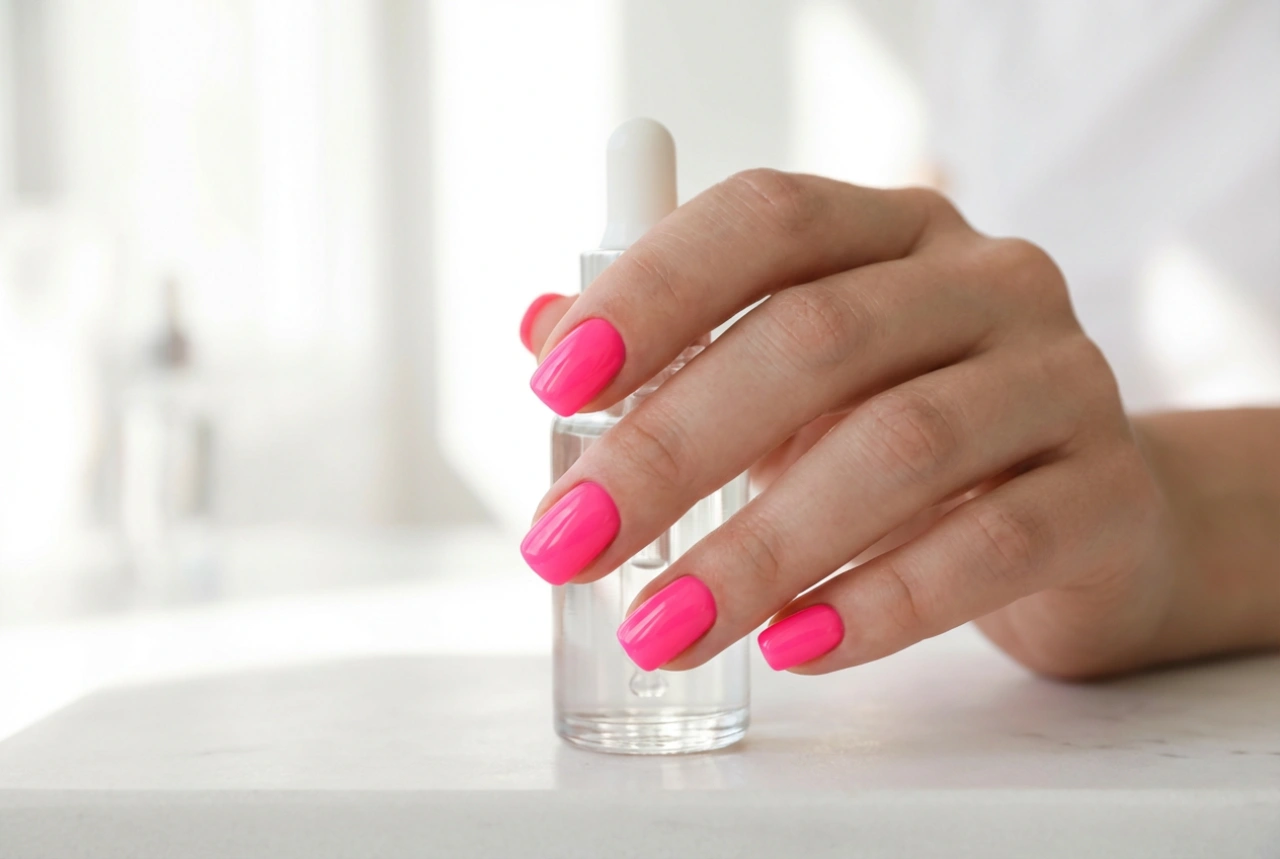 Rosa neon: unghie rosa neon step by step e cura delle mani