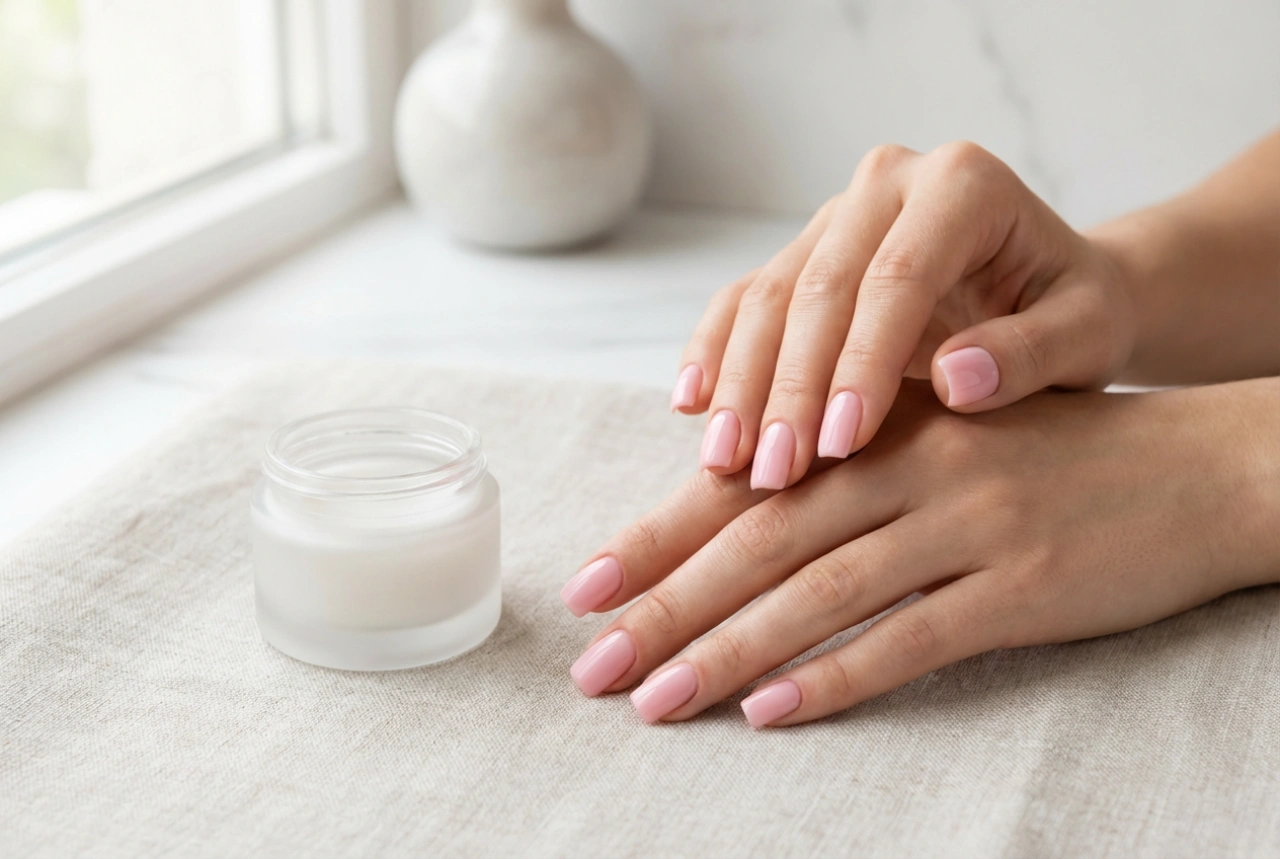 Unghie quadrate rosa: come ottenere una manicure uniforme e senza striature