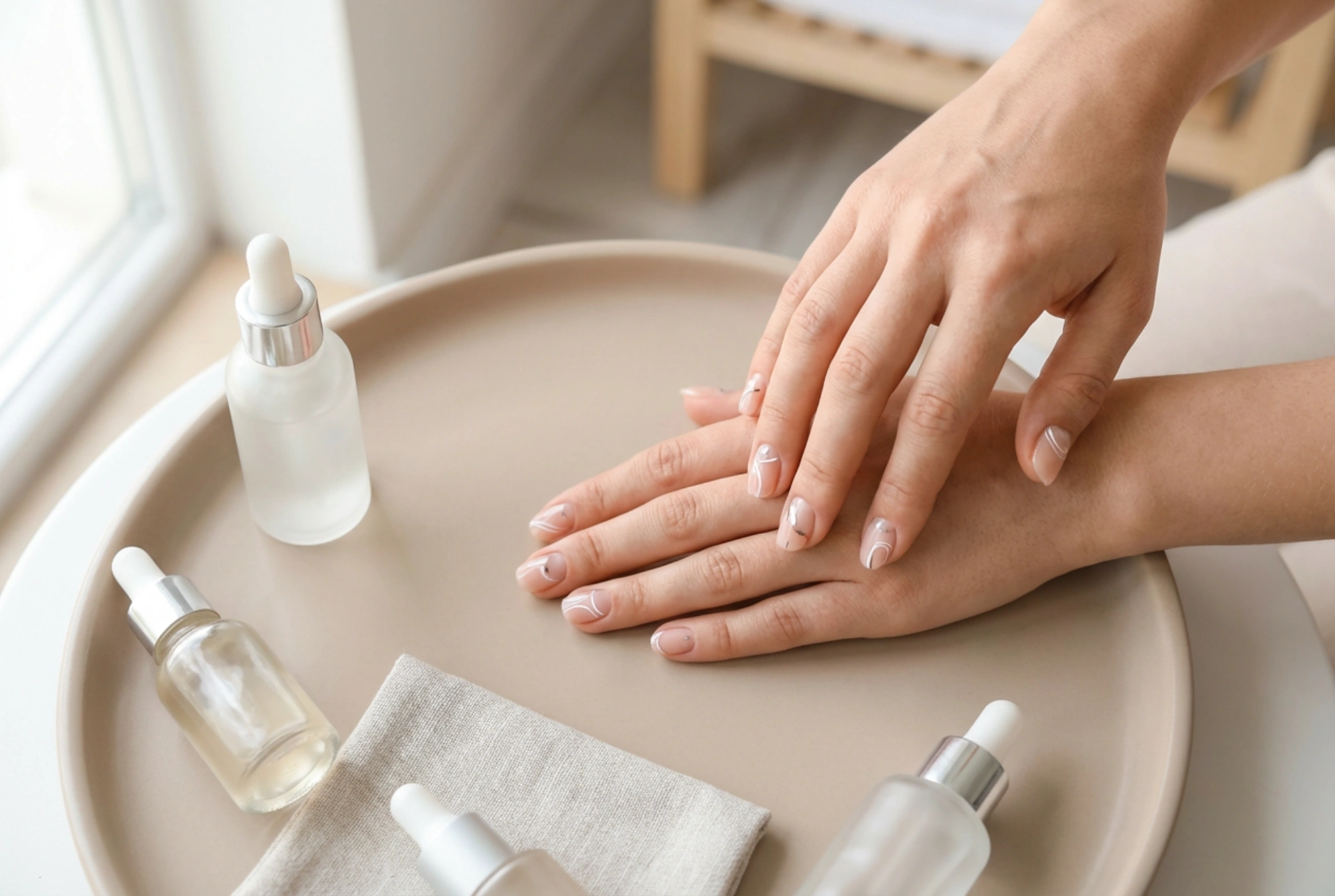 Unghie minimaliste: negative space, linee sottili e accenti