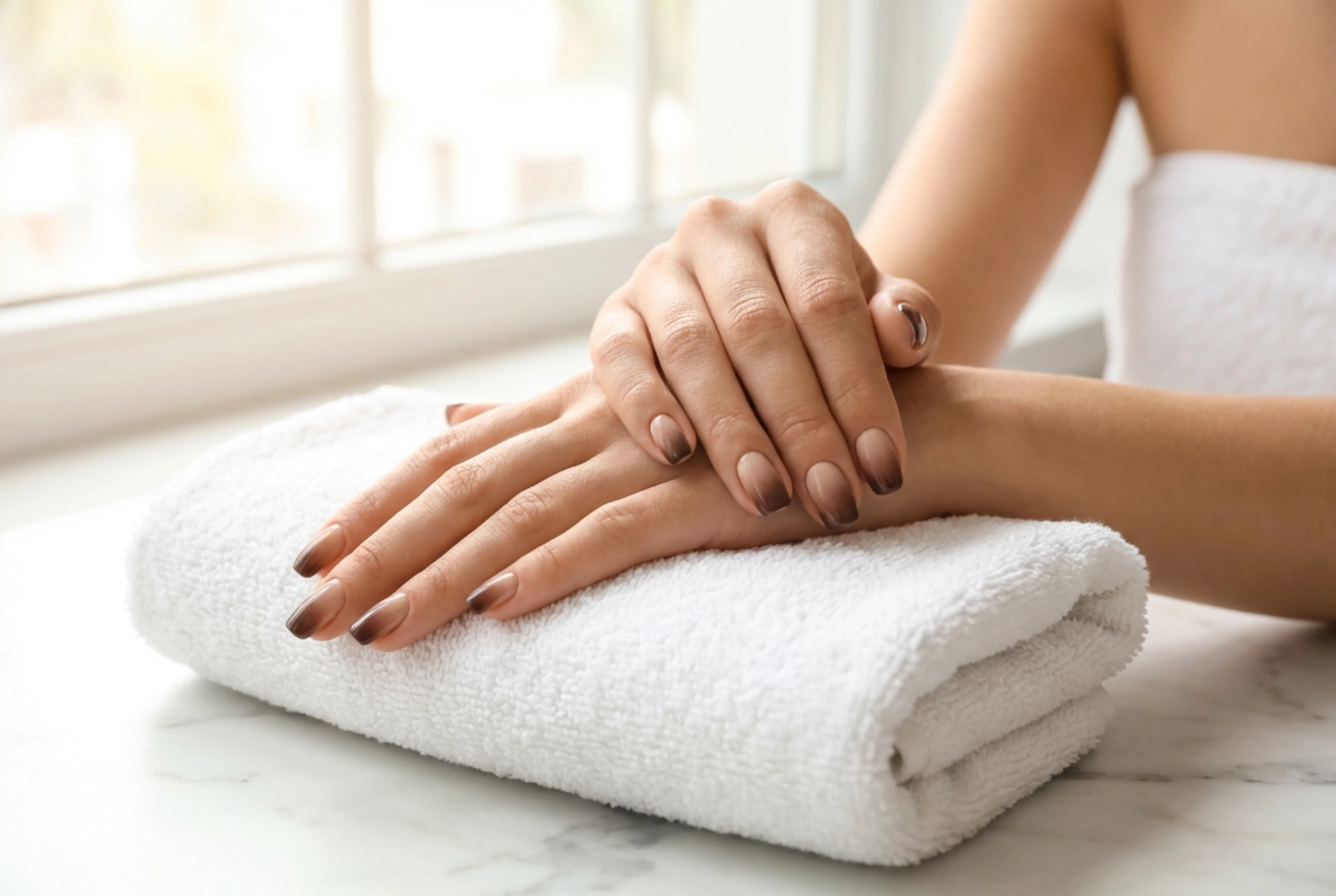 Unghie Ombre Marroni: Gradiente Caldo, Scelta delle Basi e Sfumatura Ideale