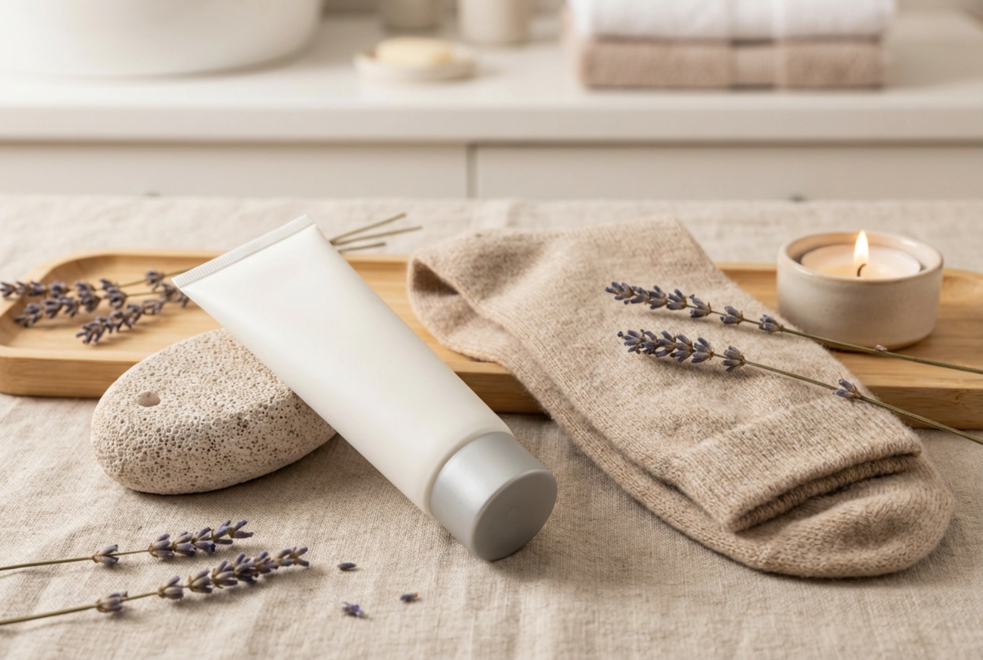 Crema per talloni screpolati: routine serale, occlusione e delicata esfoliazione