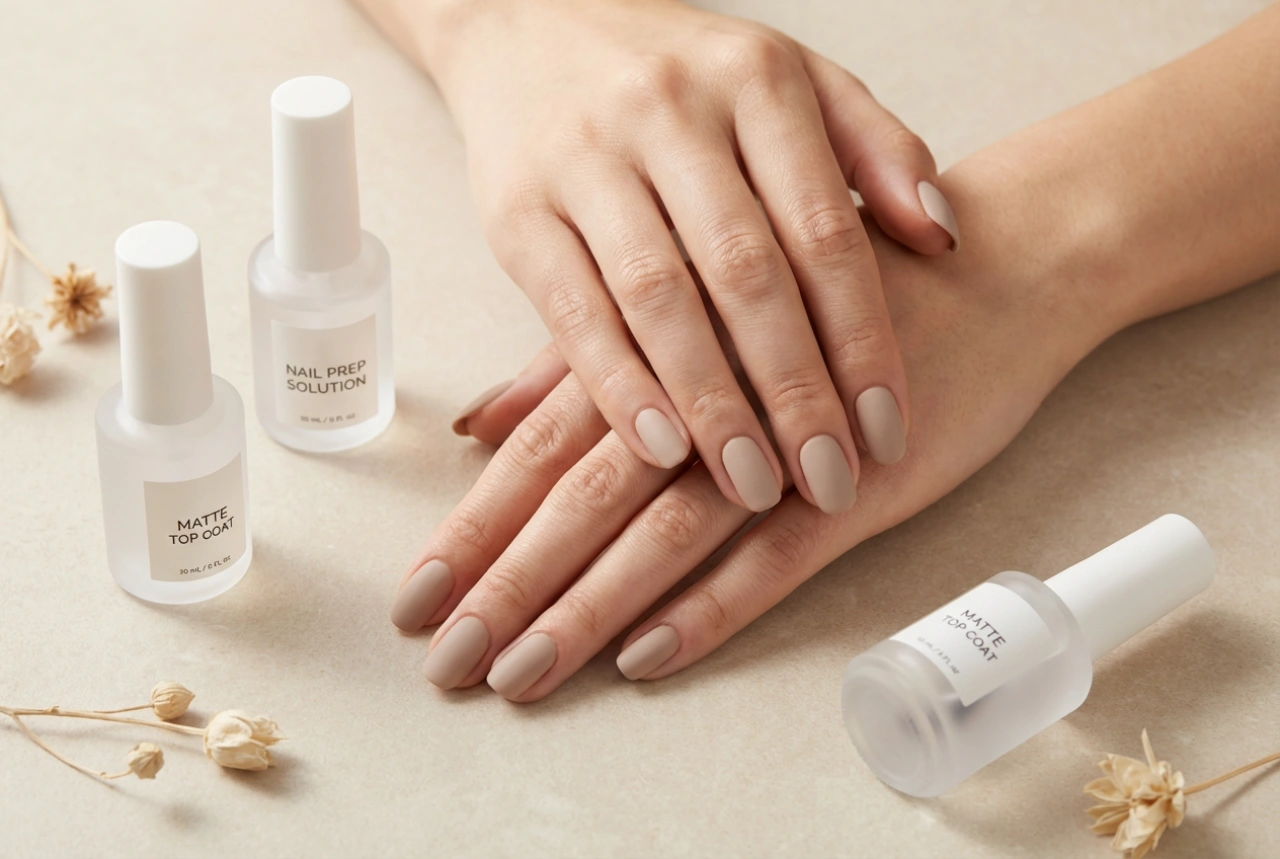 Finitura Opaca: Unghie Matte Senza Striature, Sgrassatura e Top Coat