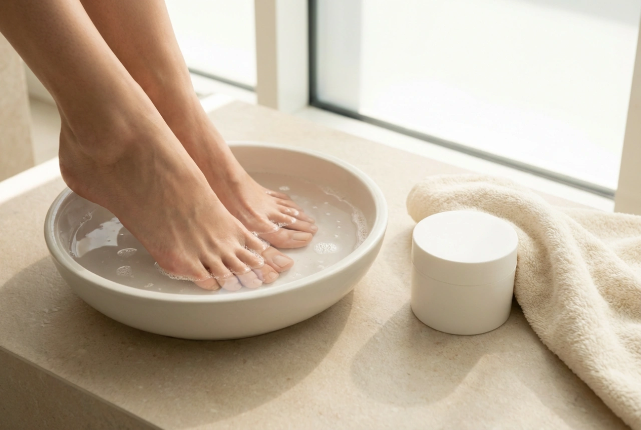 Cura dei piedi: abitudini quotidiane, pediluvi casalinghi e creme