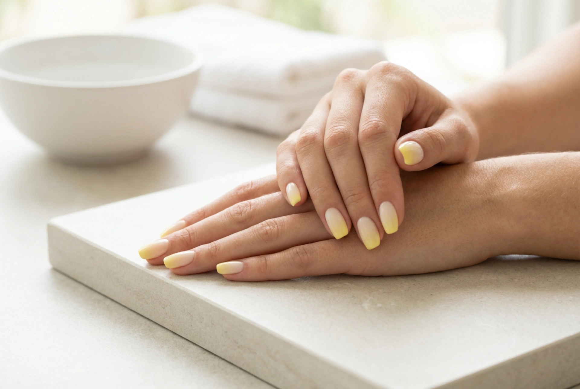 Ombre Giallo sulle Unghie: Basi Adatte, Sfumature e Finiture
