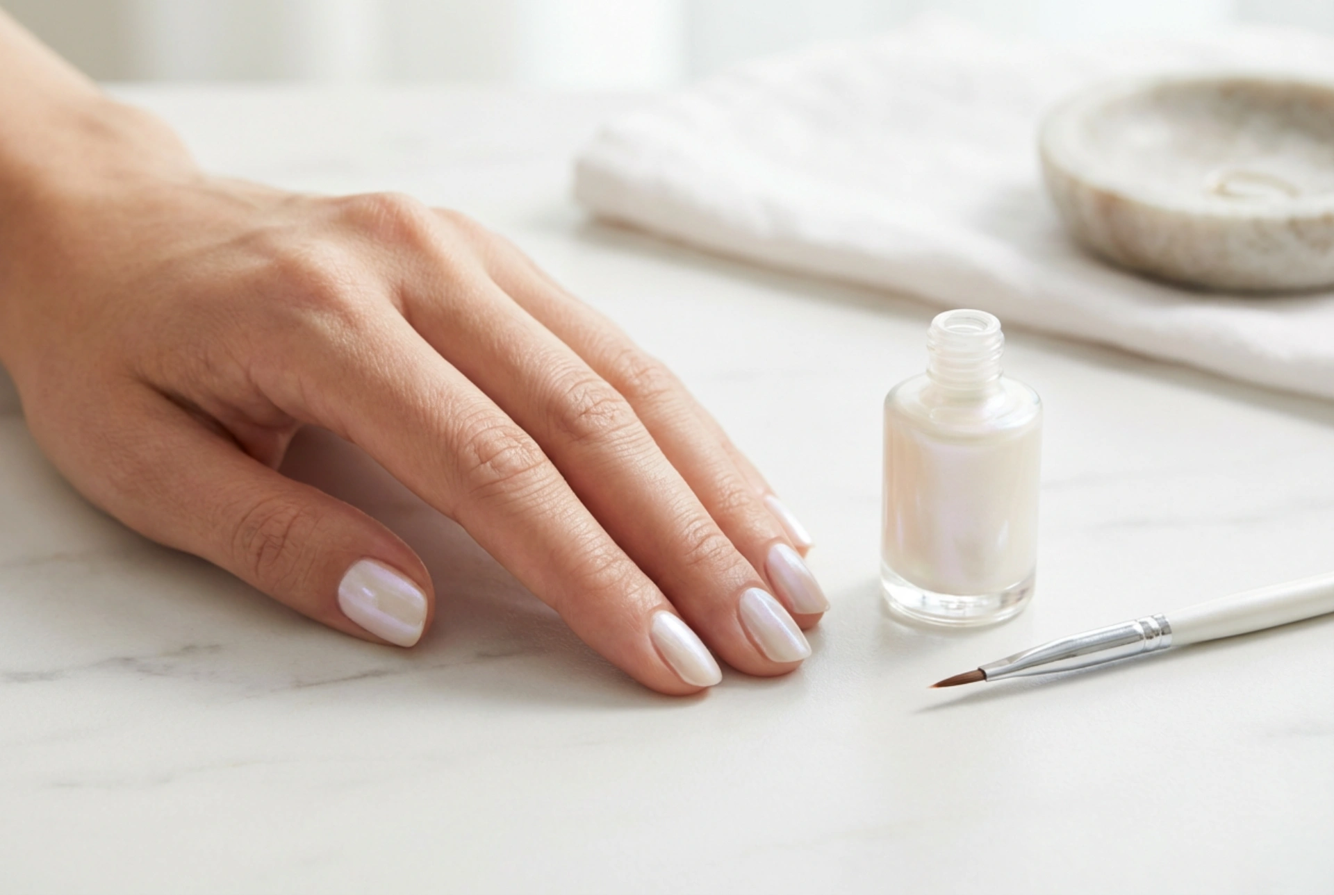 Smalto semipermanente perlato senza striature: tecnica di stesura e base adatta