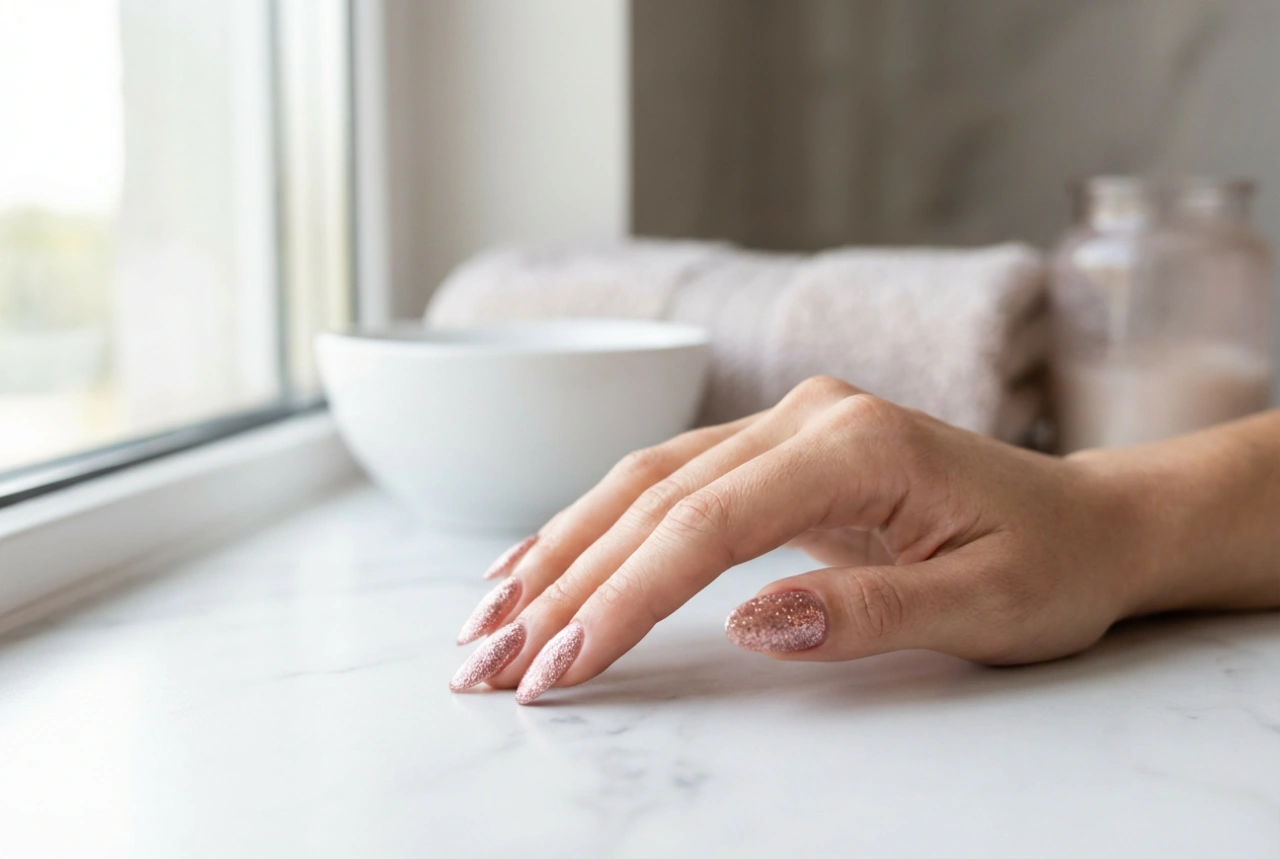 Smalto semipermanente glitterato: copertura uniforme, superficie liscia, durata